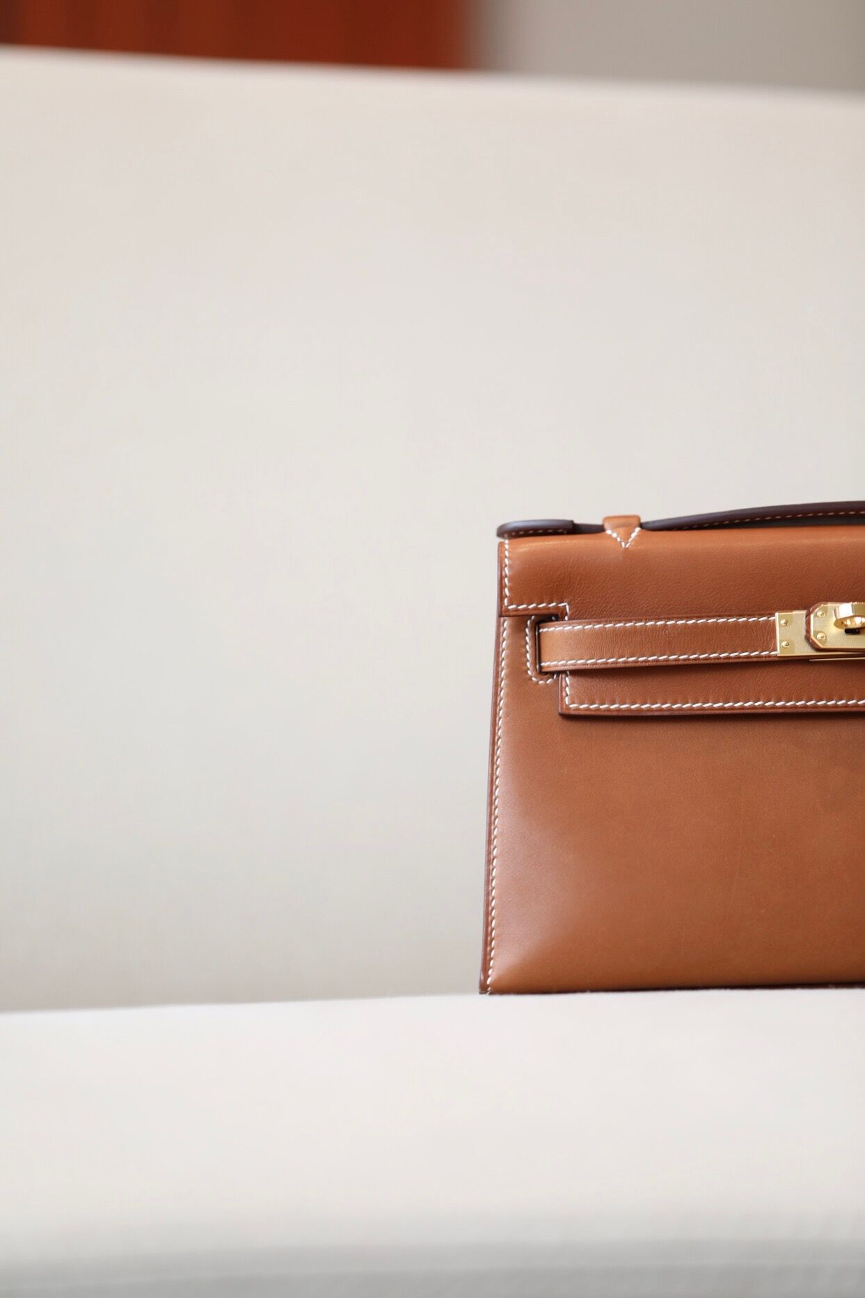 Hermes Kelly #37 Gold brown 22cm Swift
