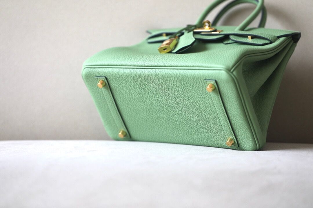 Hermes Birkin #31 Vert Criquet 25-35cm TOGO