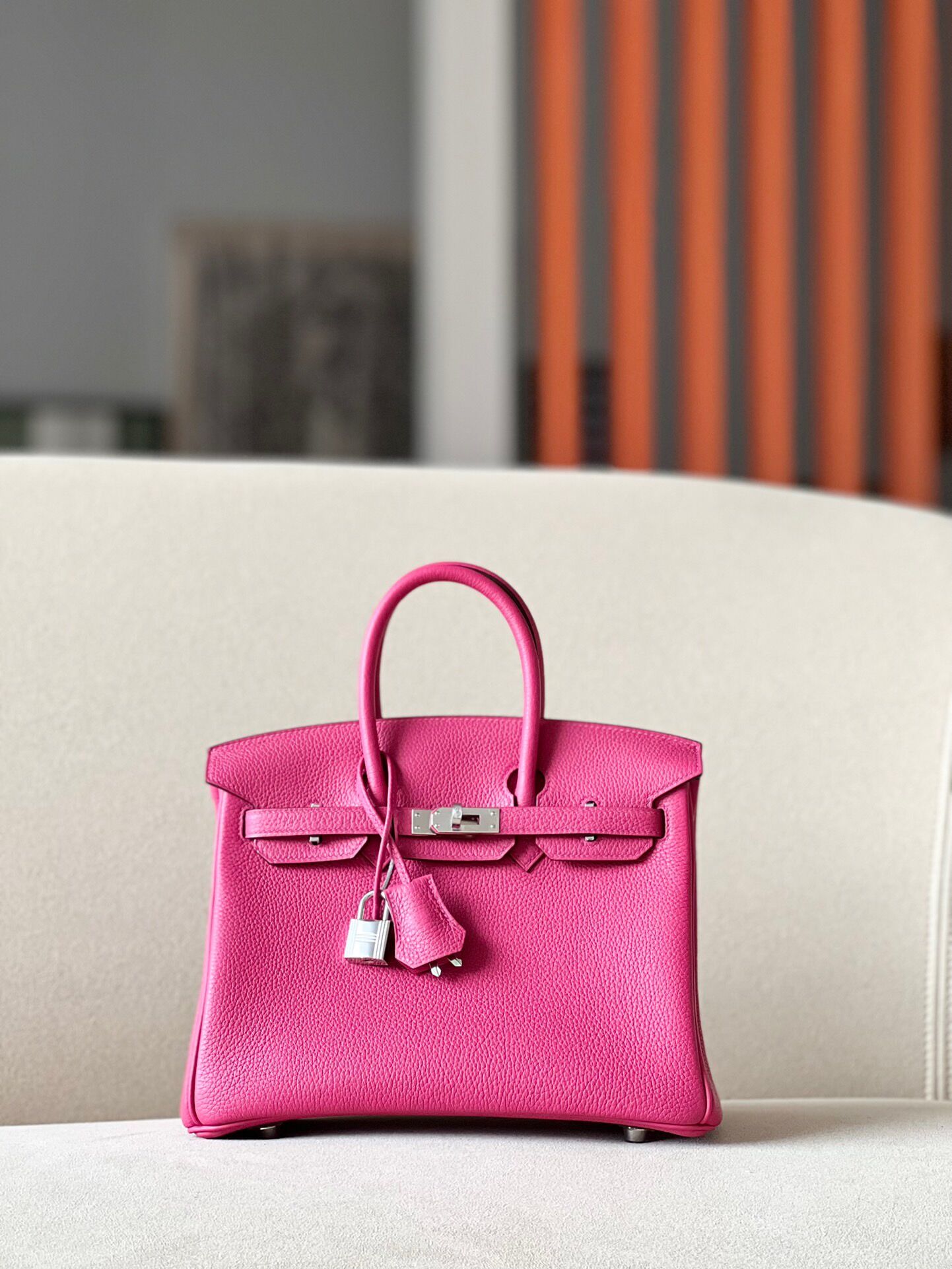 Hermes Birkin #E5 Rose tyrien 25-35cm TOGO