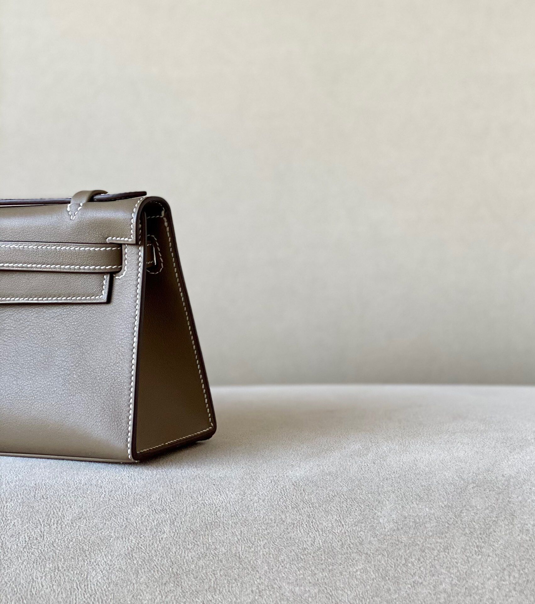 Hermes Kelly #19 Etoupe 22cm Swift