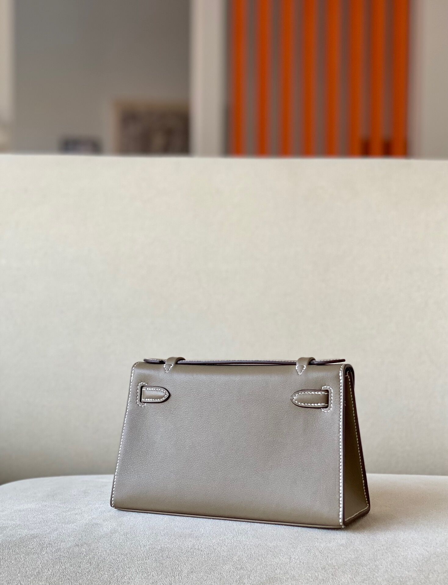 Hermes Kelly #19 Etoupe 22cm Swift