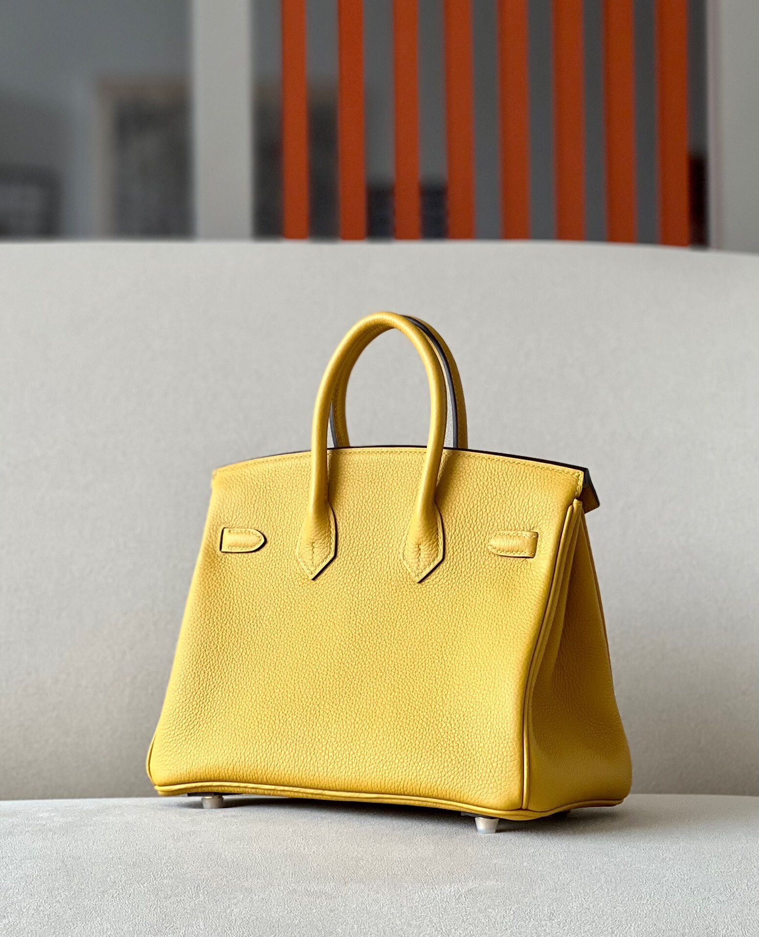 Hermes Birkin #9D Jaune amber 25-35cm TOGO