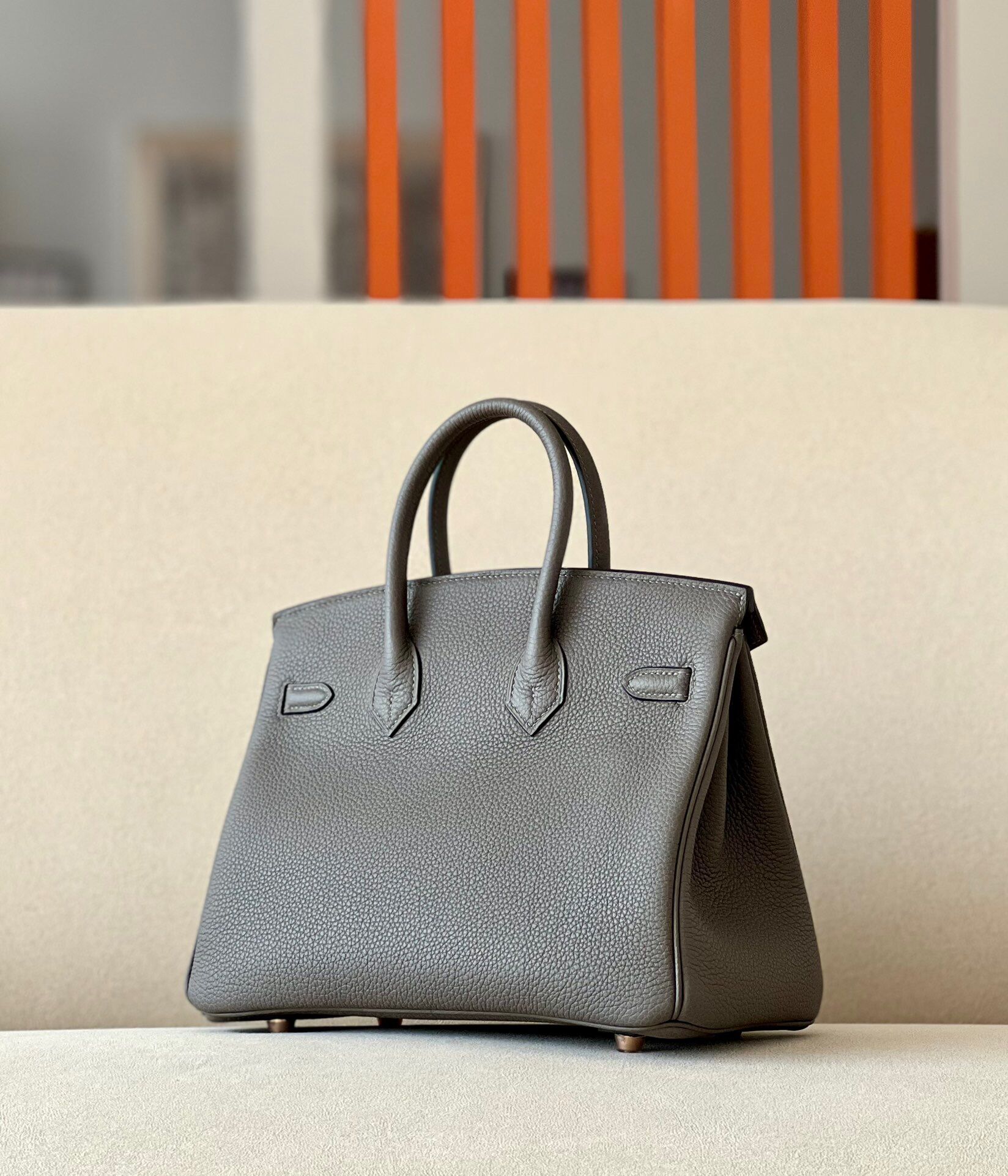 Hermes Birkin #8F Etain 25-35cm TOGO