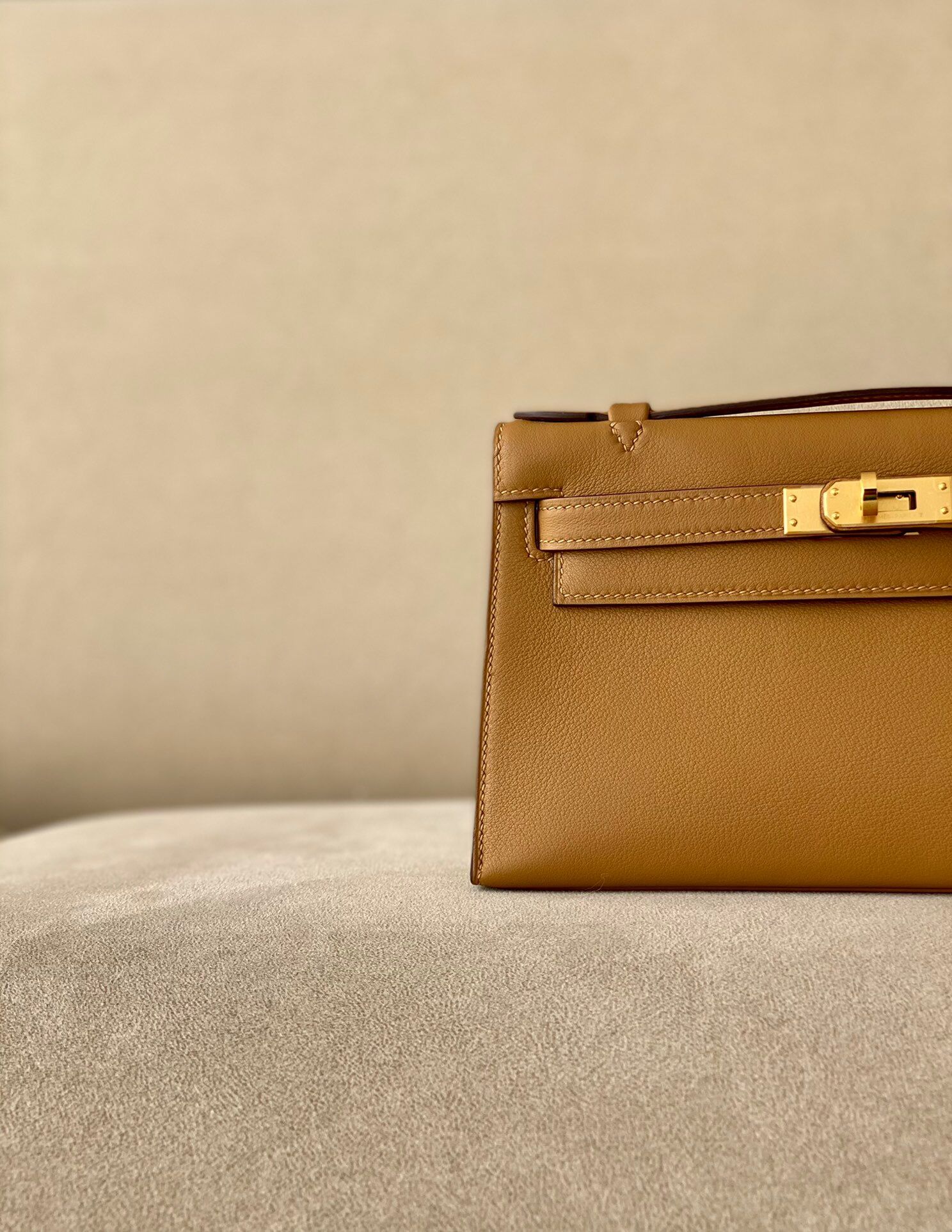 Hermes Kelly #27 Natural 22cm Swift