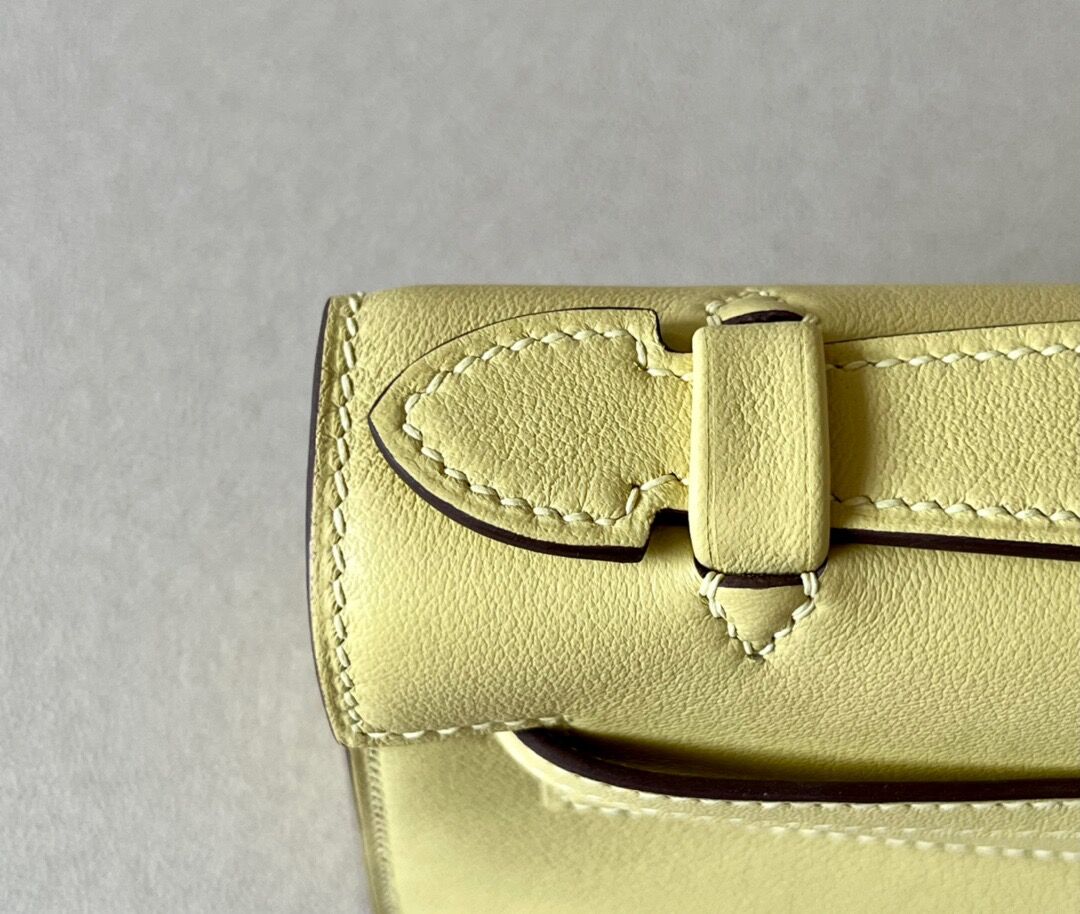 Hermes Kelly #1Z Jaune Poussin  22cm Swift