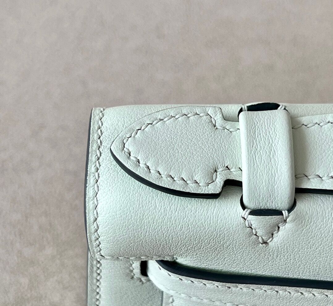 Hermes Kelly #0S Vert Fizz  22cm Swift