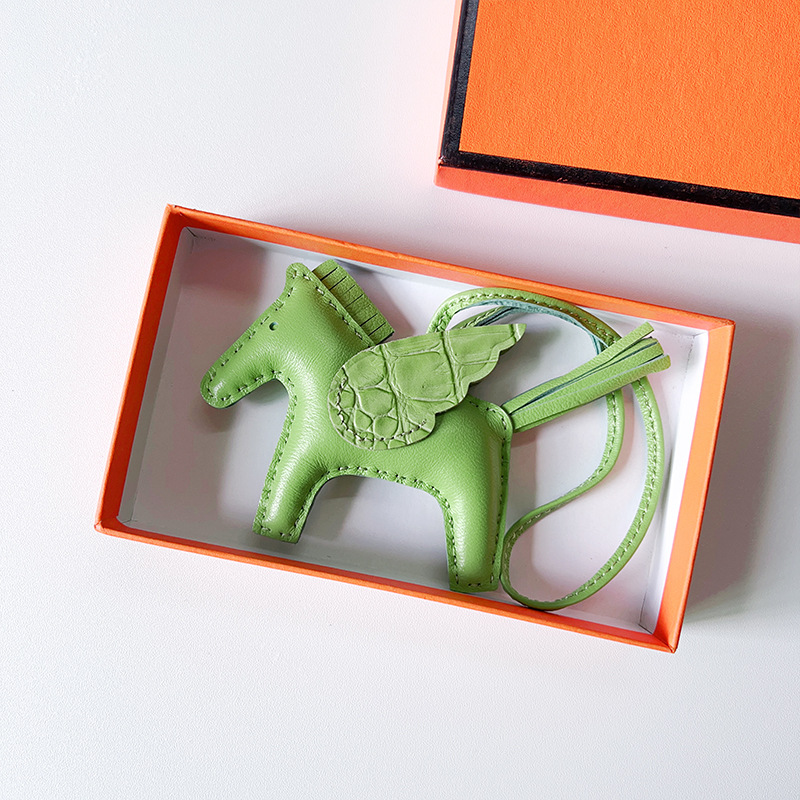 H Hand sewn pony pendant