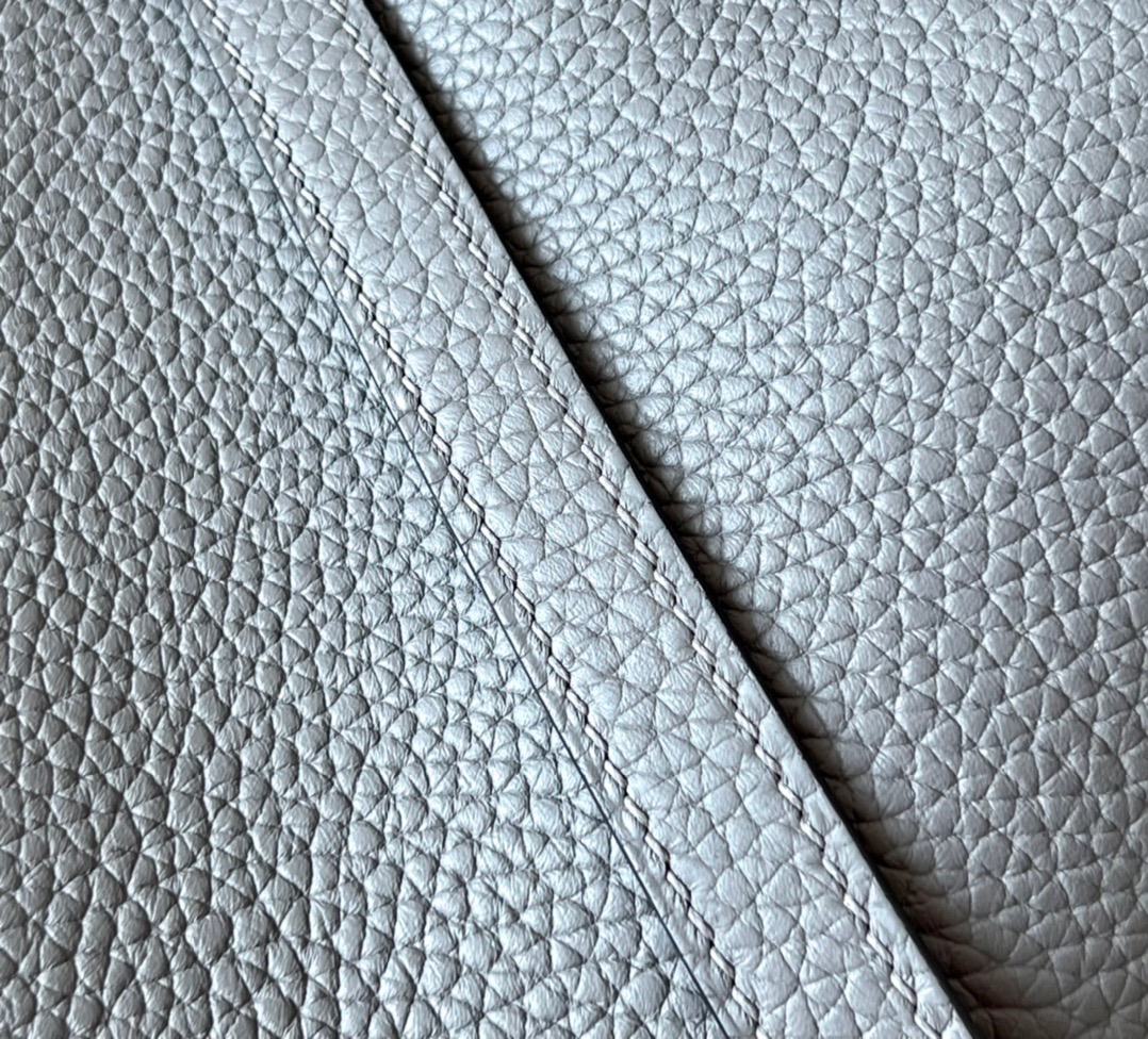 Hermes Picotin Ostrich skin with Togo #0L Gris Meyer18-22cm