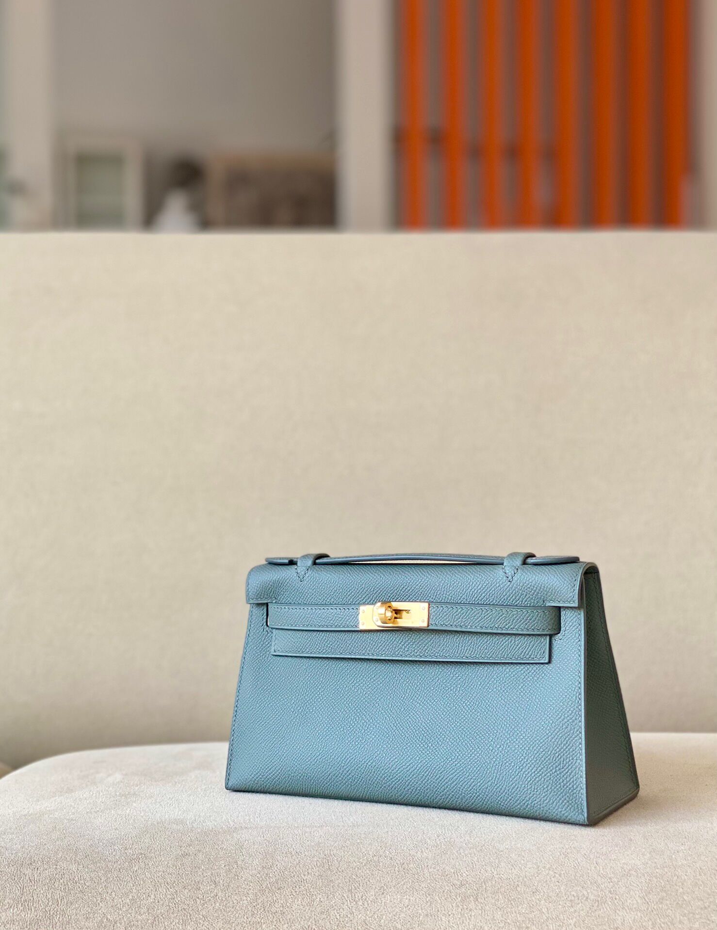 Hermes Kelly #2T Blue paradise 22cm Epsom