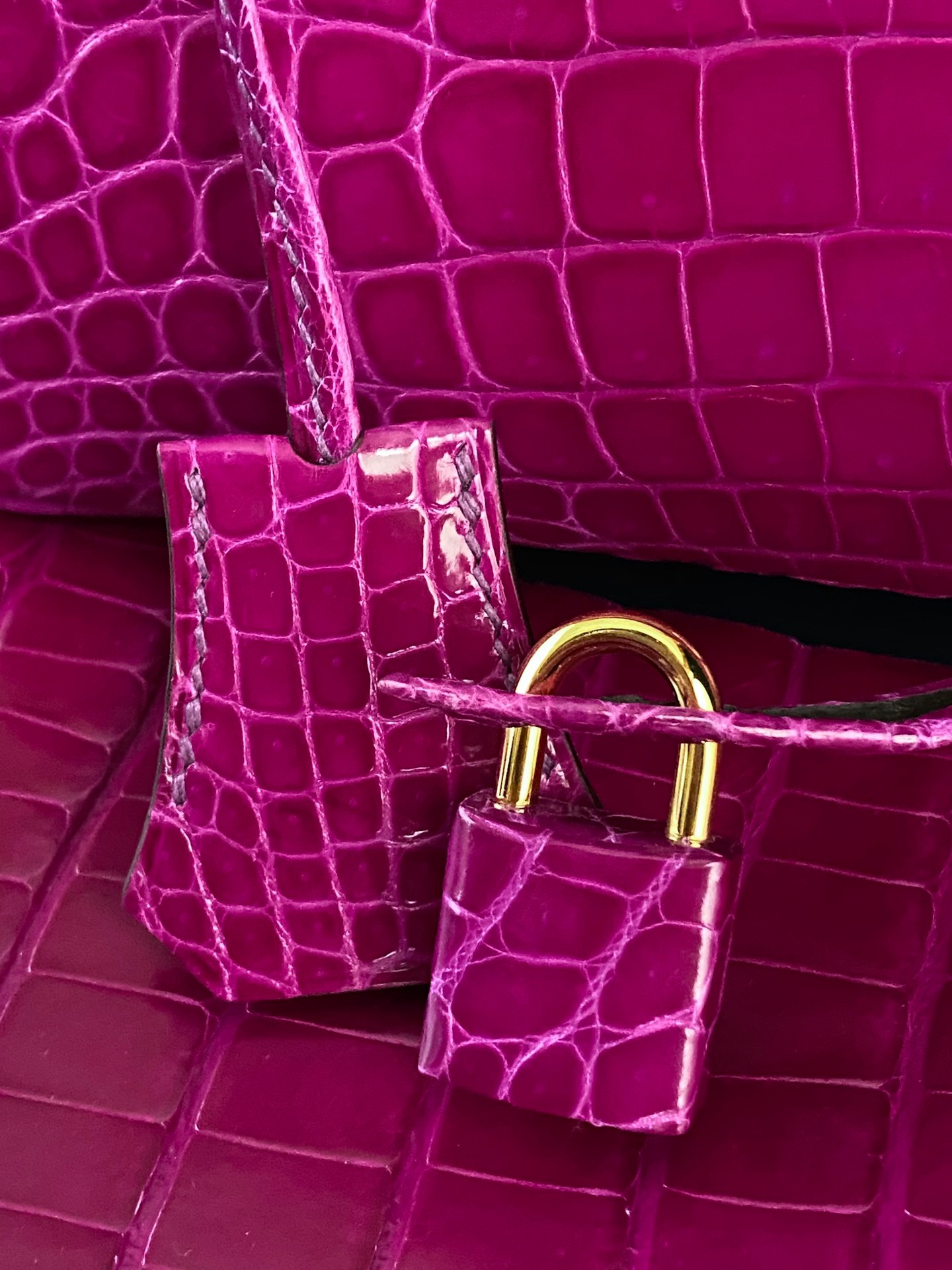 Crocodile skin #J5 Rose Scheherezade Birkin 25-35cm