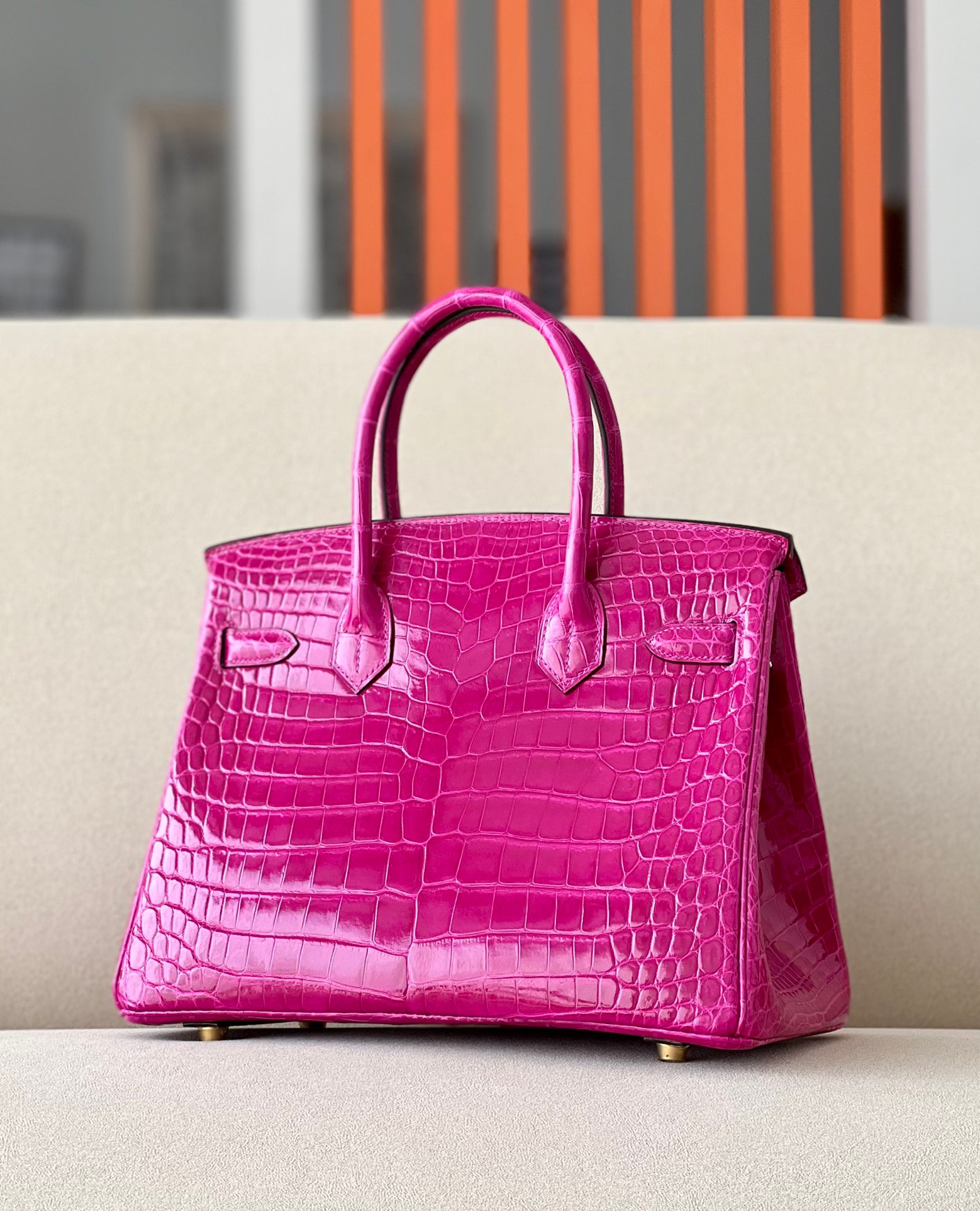 Crocodile skin #J5 Rose Scheherezade Birkin 25-35cm