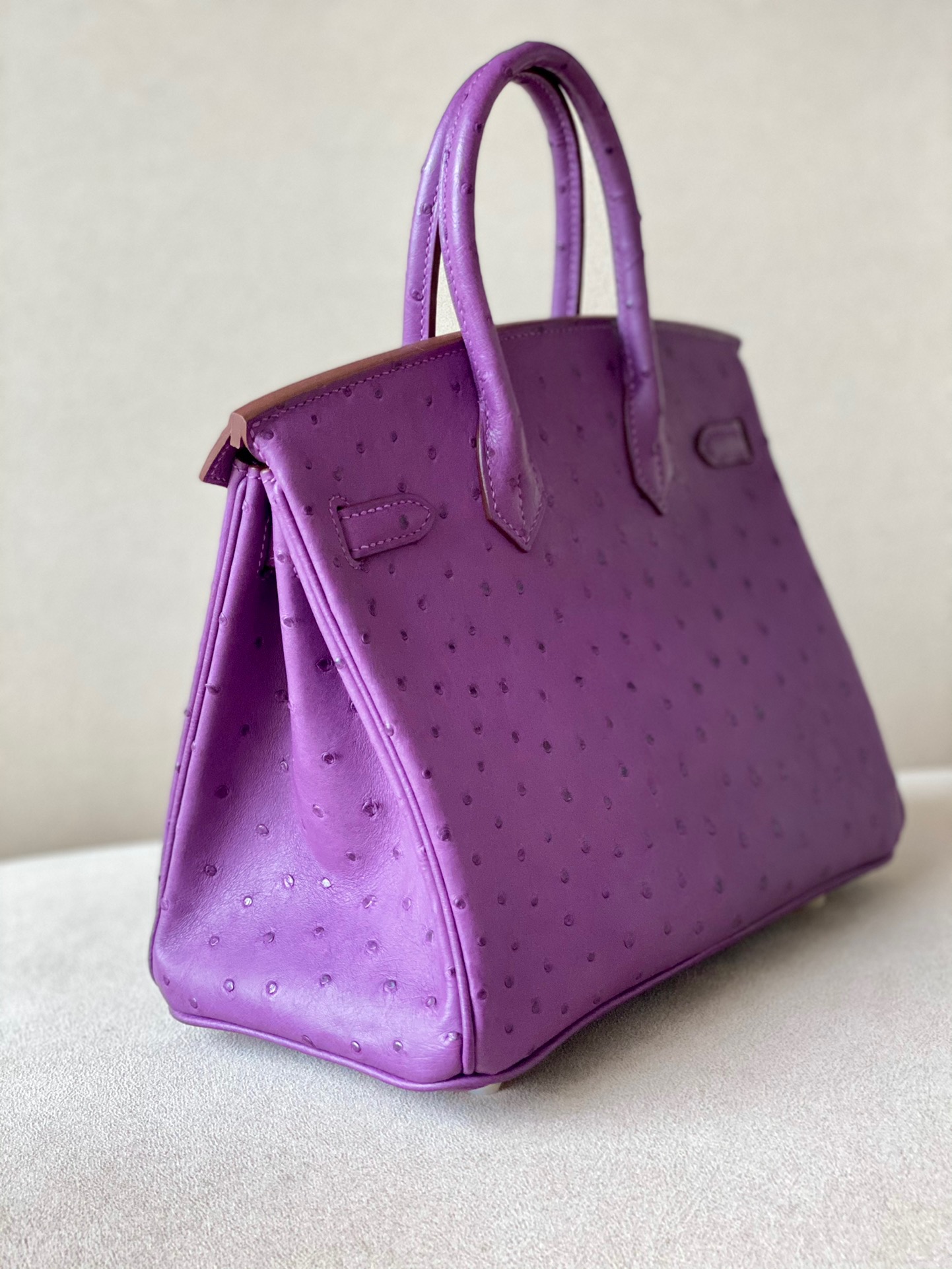 Ostrich skin #P9 Anemone Birkin 25-35cm