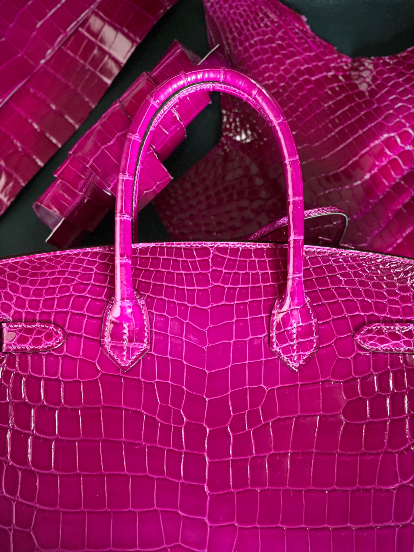 Crocodile skin #J5 Rose Scheherezade Birkin 25-35cm