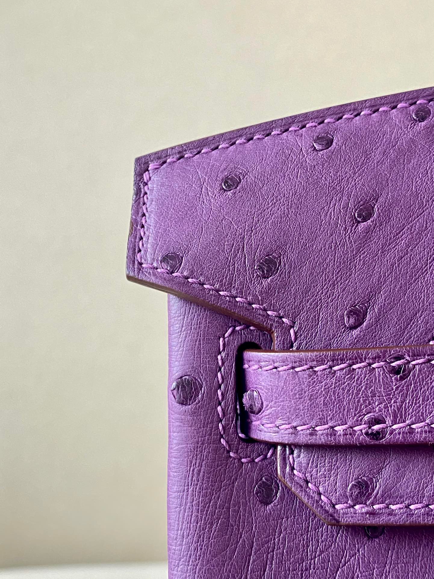 Ostrich skin #P9 Anemone Birkin 25-35cm