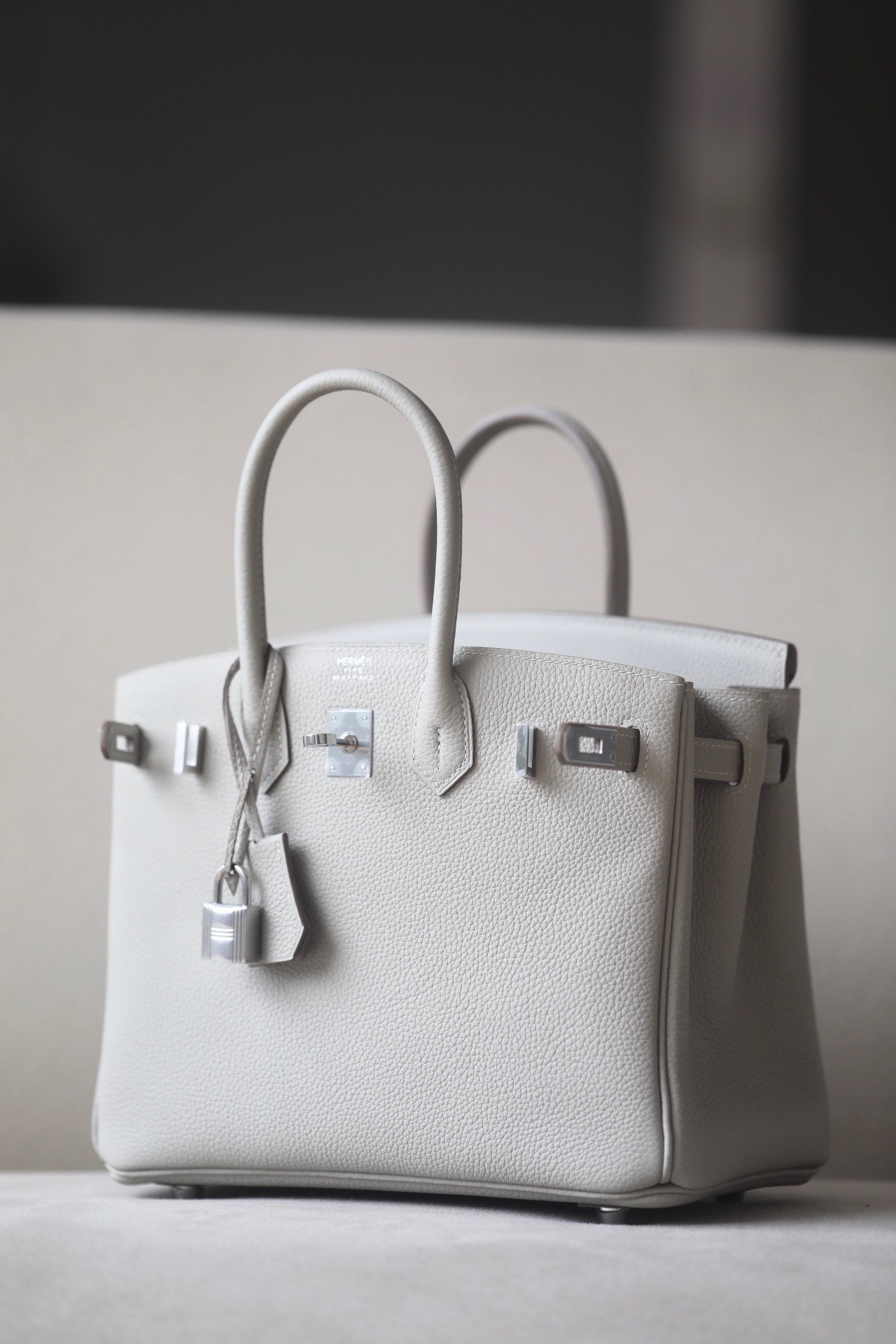Hermes Birkin #80 Gris Perle 25-35cm TOGO