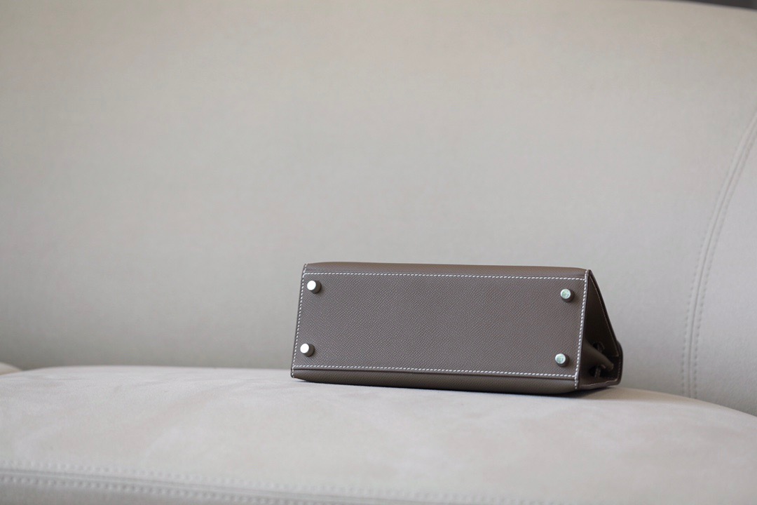 Hermes Kelly #19 Etoupe 25-28cm Epsom Sellier