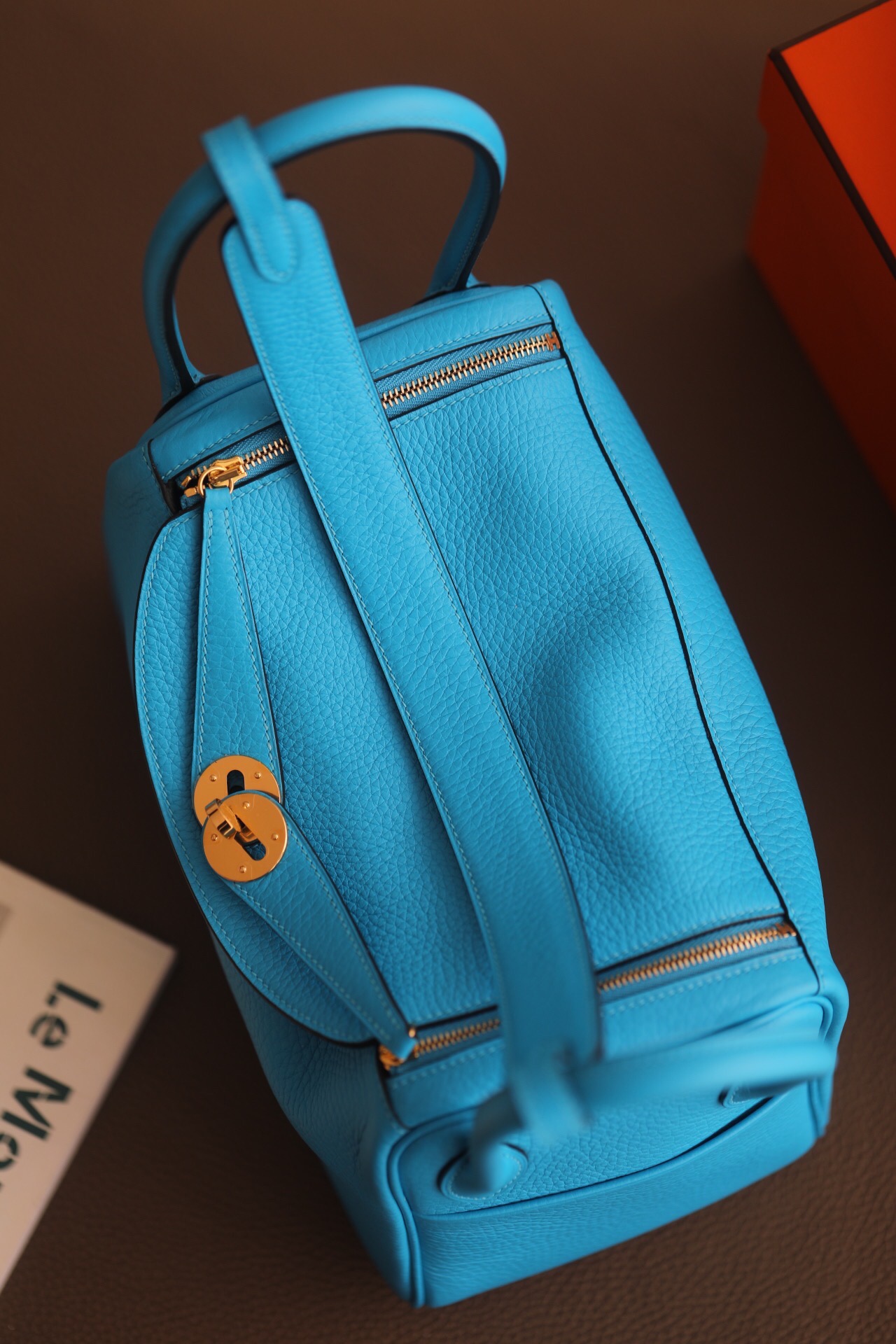 Hermes Lindy #2T Blue Paradise 19-26cm Togo