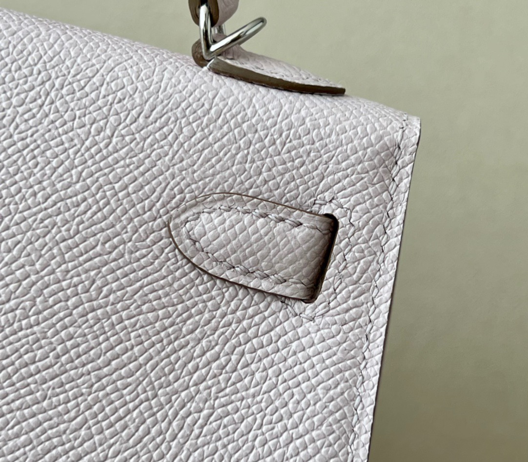 Hermes Mini Kelly #09 Mauve pale Epsom