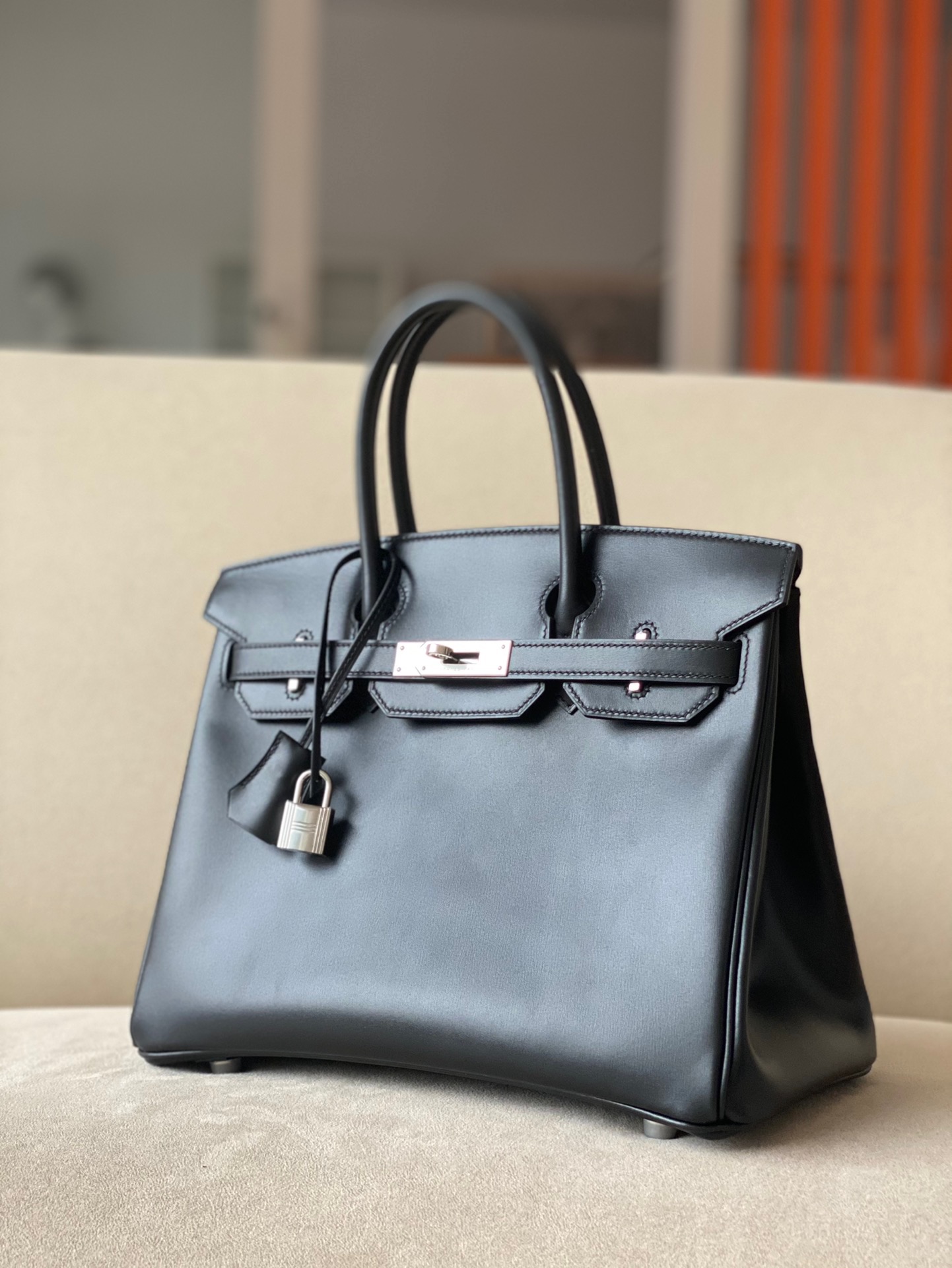 Hermes Birkin #89 Nolr 25-35cm Box