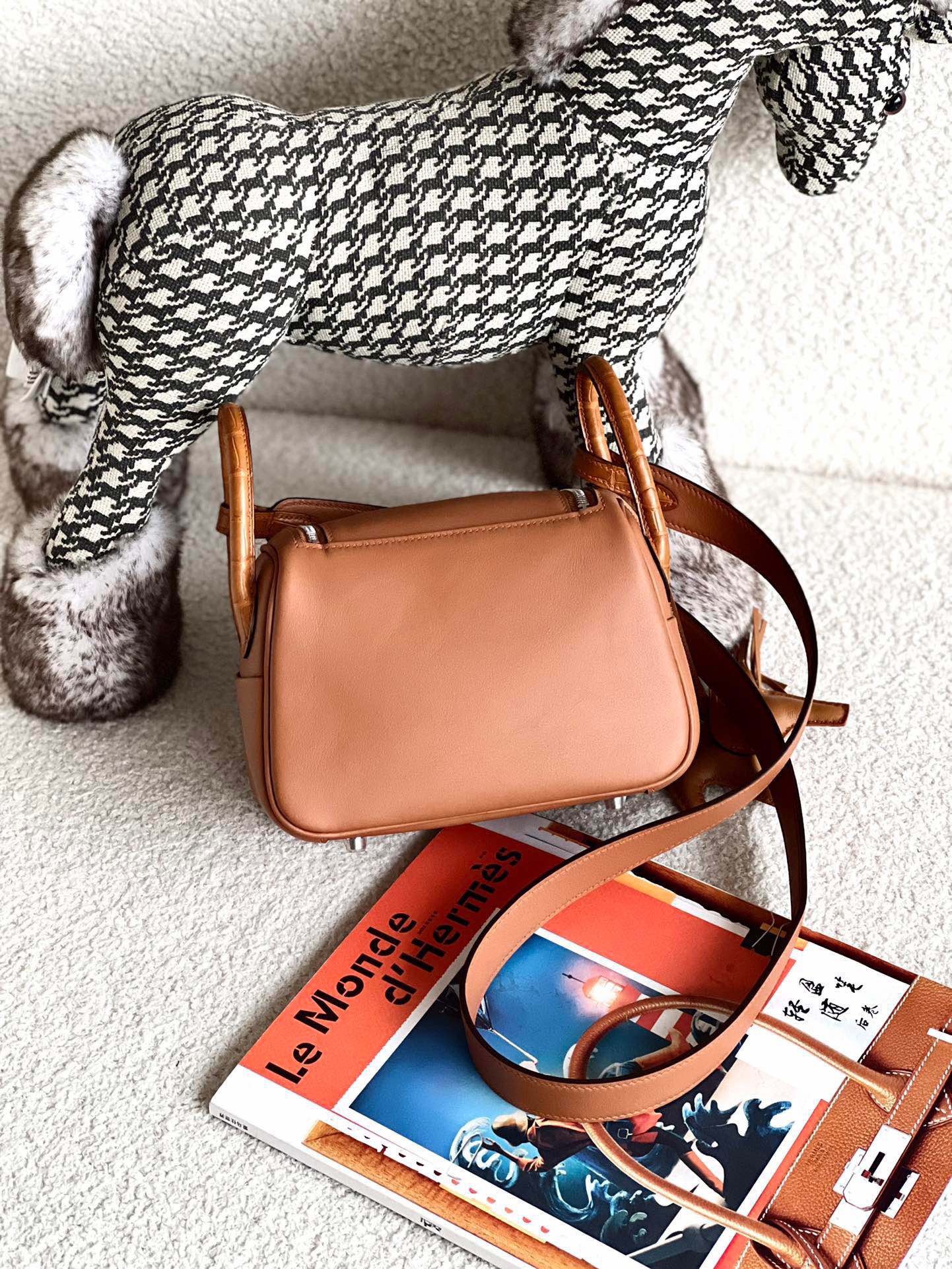 Crocodile with Swift Hermes Lindy #37 Gold 19-26cm