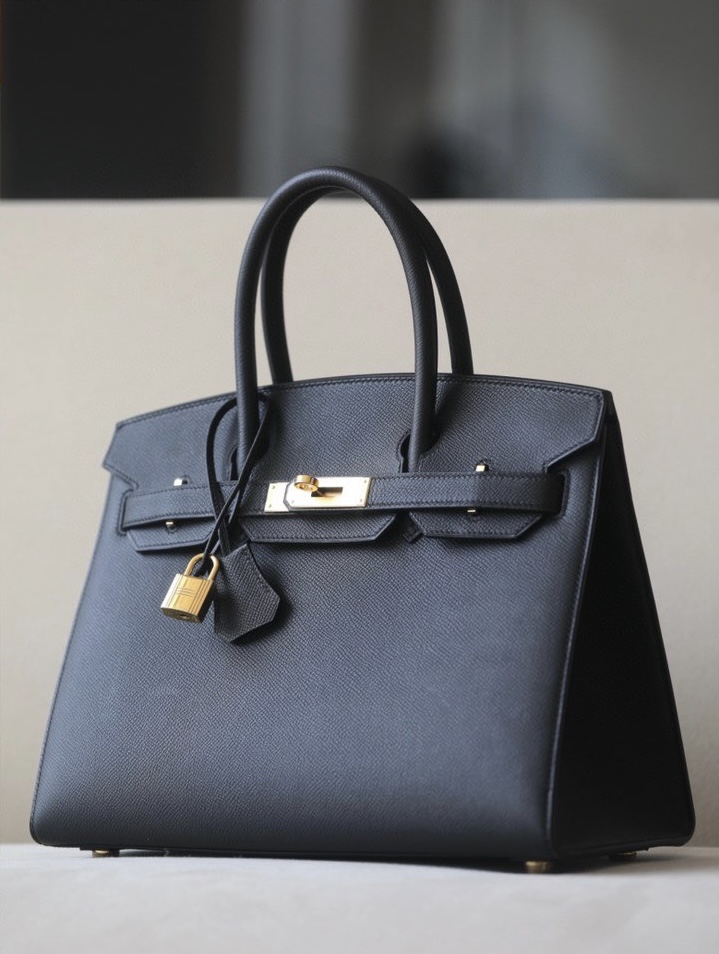 Hermes Birkin #89 Noir  25-35cm Epsom