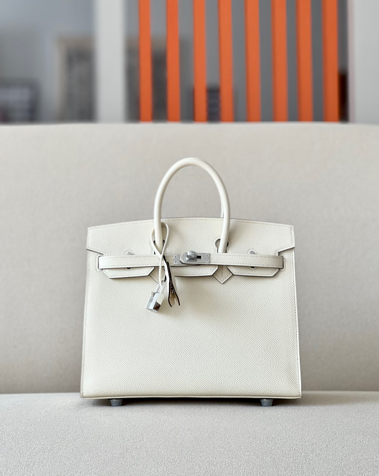 Hermes Birkin #10 Craie 25-35cm Epsom