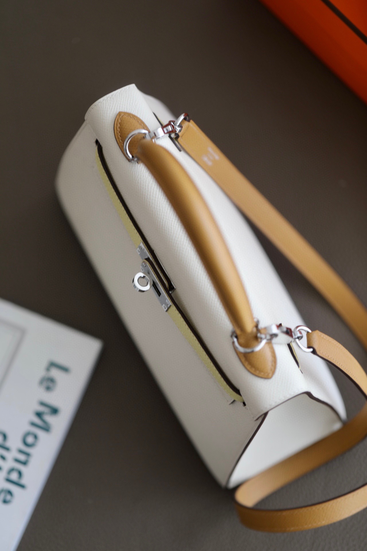 Hermes Kelly Color blocking  25-28cm Epsom Sellier