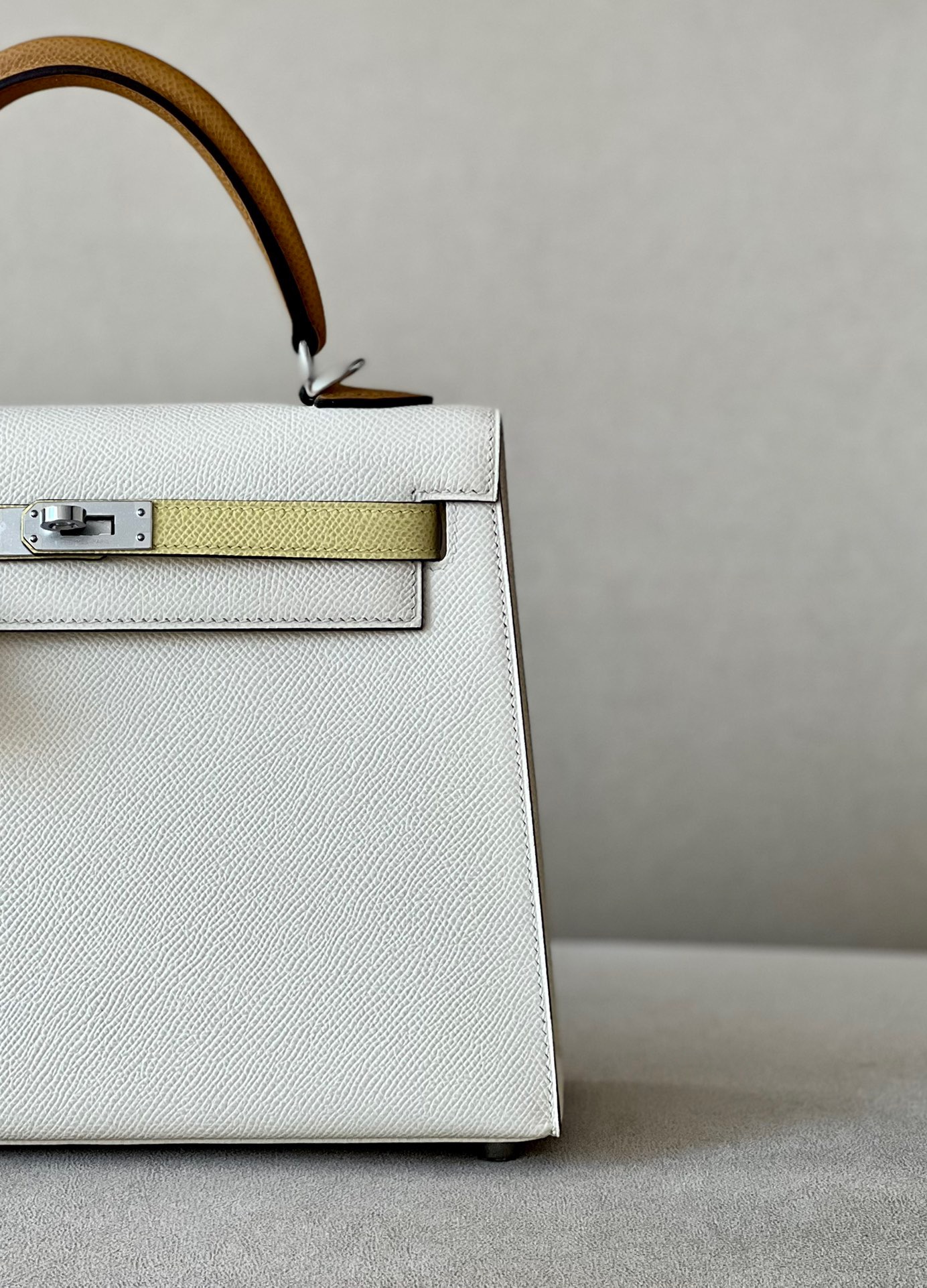 Hermes Kelly Color blocking  25-28cm Epsom Sellier