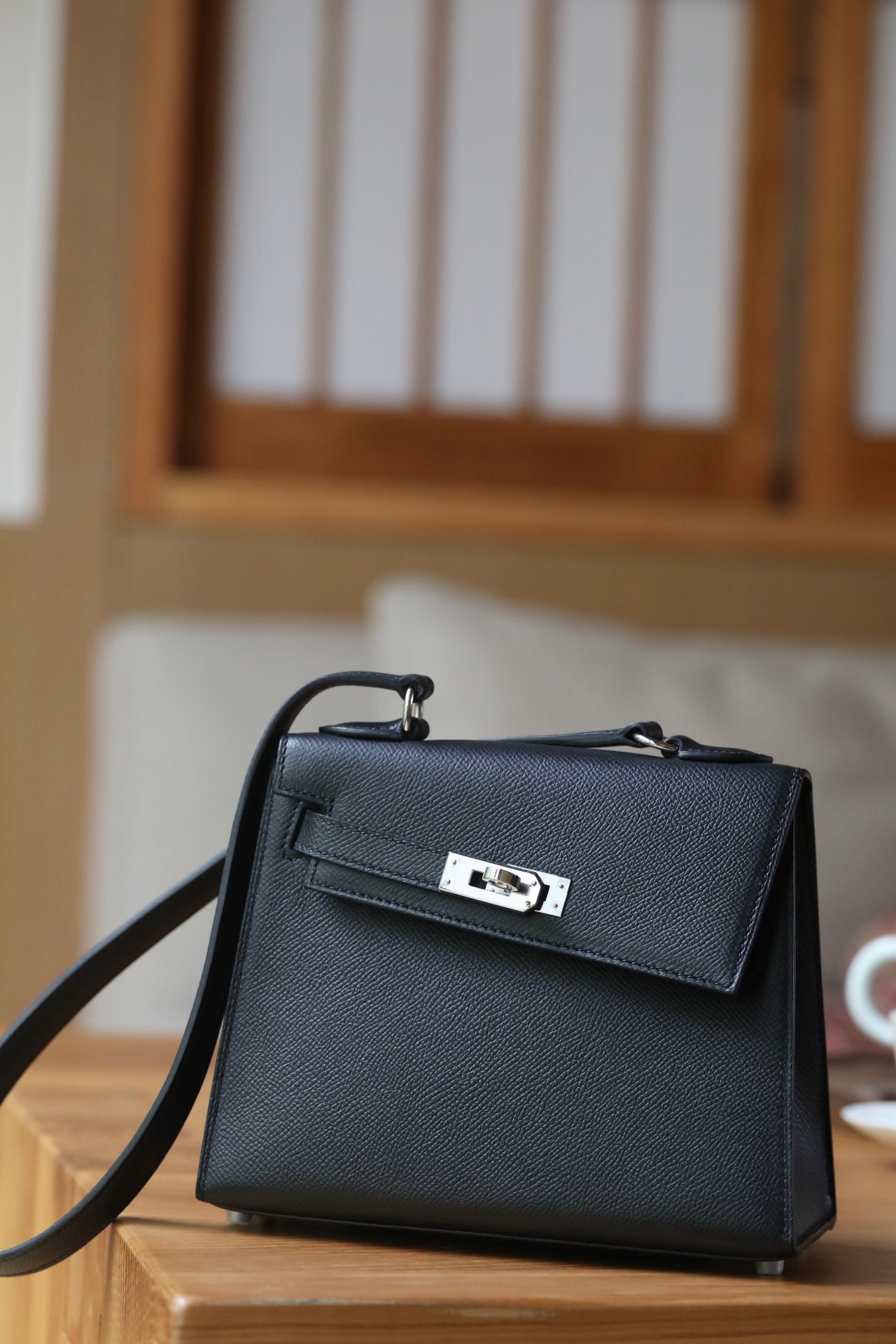 Hermes Kelly Desordre #89 Nolr Epsom