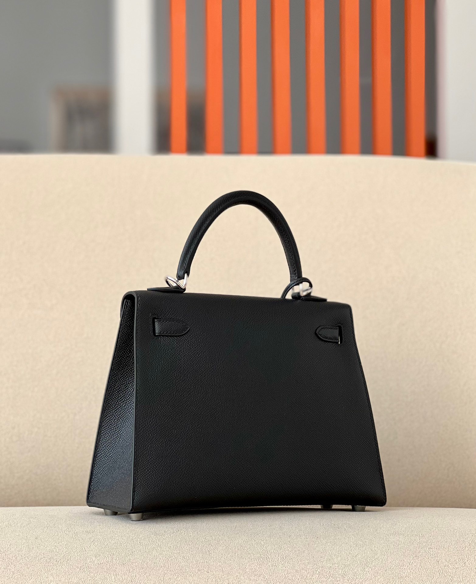 Hermes Kelly ##89 Nolr 25-28cm Epsom Sellier