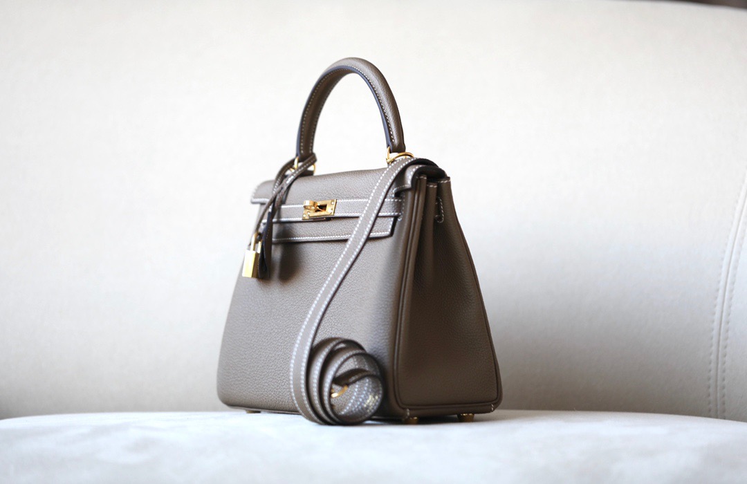 Hermes Kelly #18 Etoupe 25-32cm TOGO