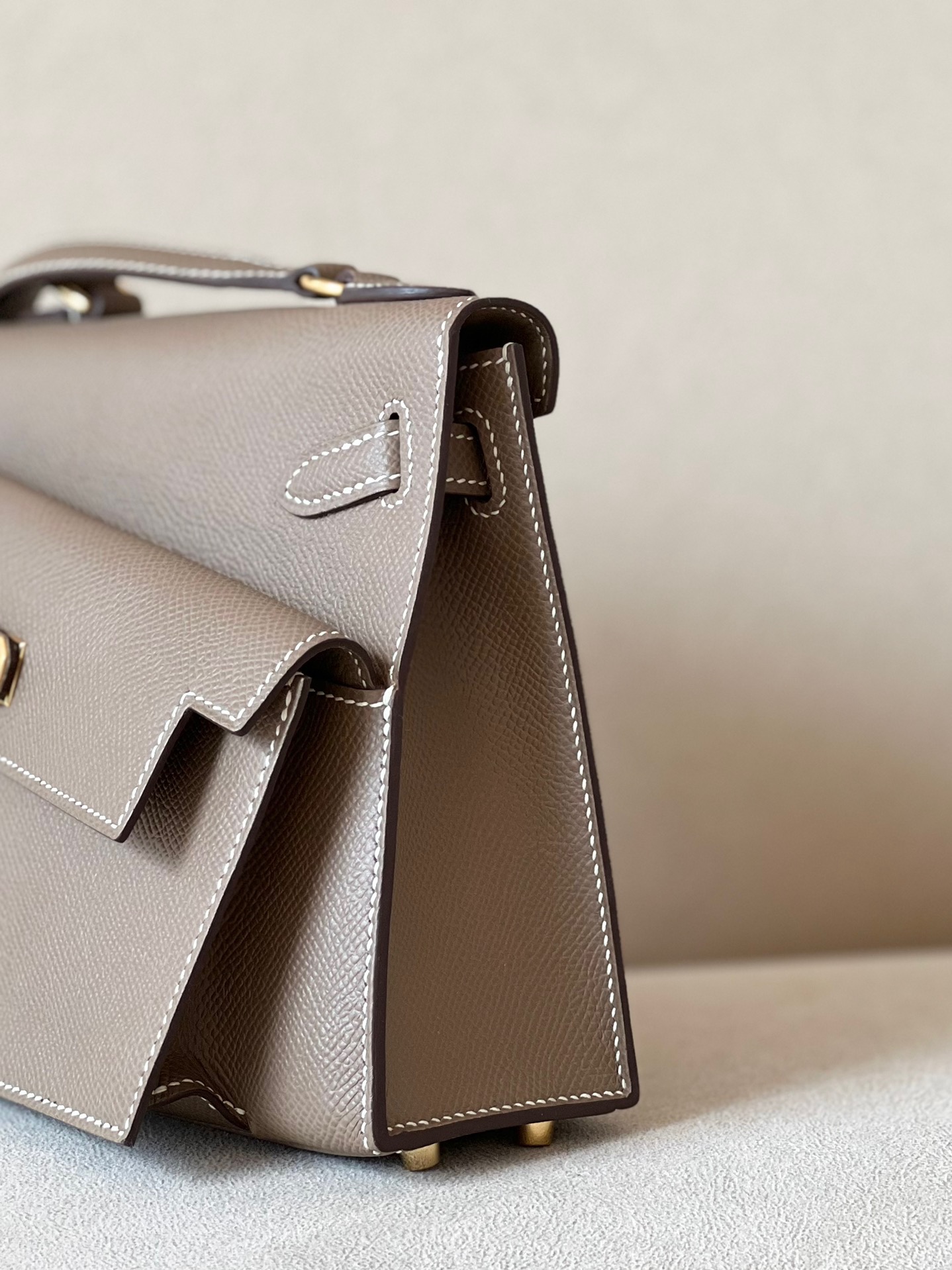 Hermes Kelly Desordre #18 Etoupe Epsom 20cm