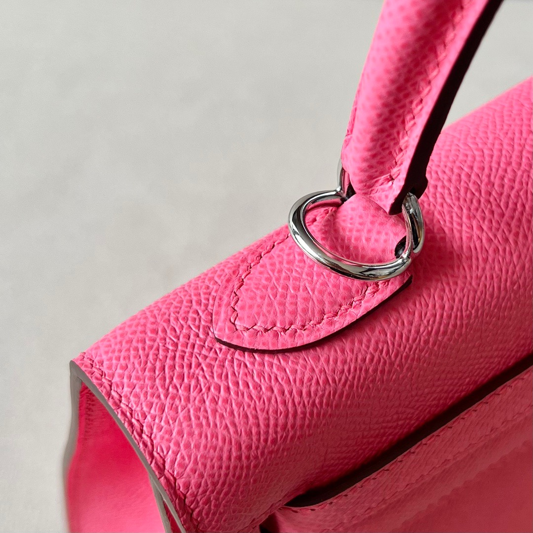 Hermes Kelly #E5 Rose tyrien Epsom Sellier