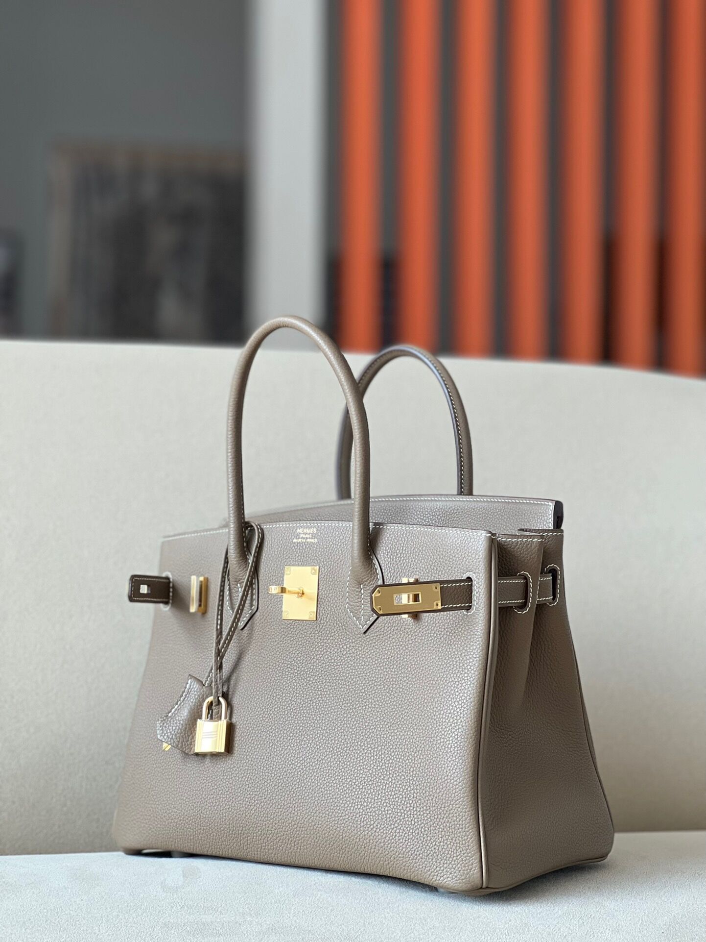 Hermes Birkin #18 Etoupe 25-35cm TOGO