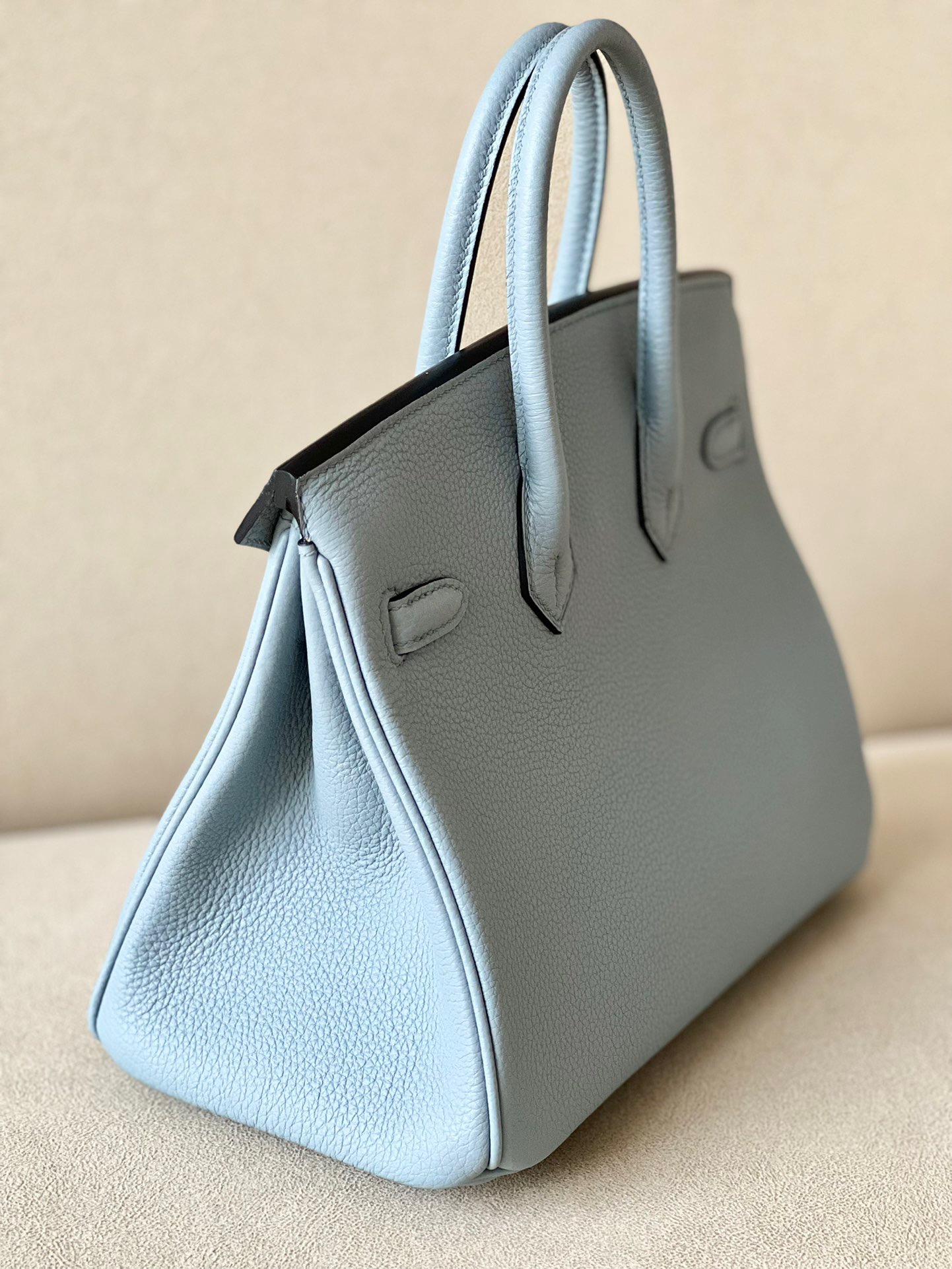 Hermes Birkin #T0 Blue Brume  25-35cm TOGO