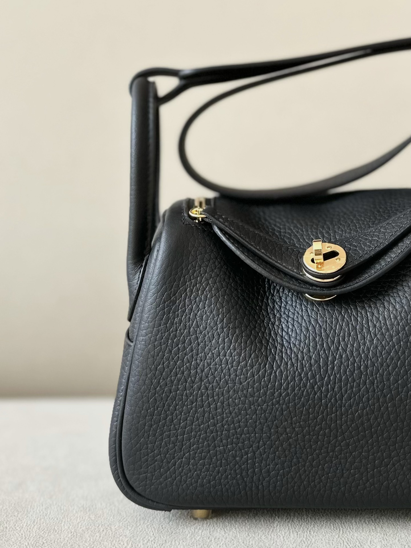 Hermes Lindy #89 Noir 19-26cm Togo