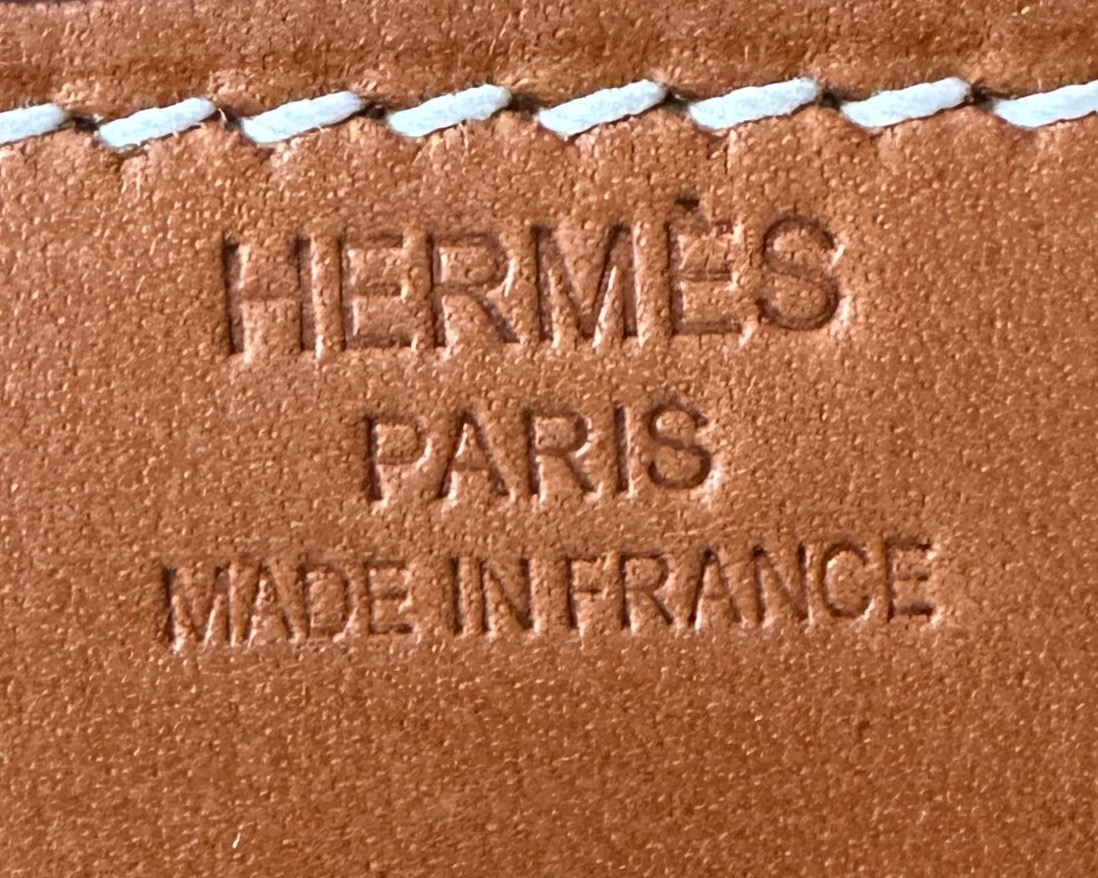 Hermes Canvas with Barenia leather #37 Gold 30cm