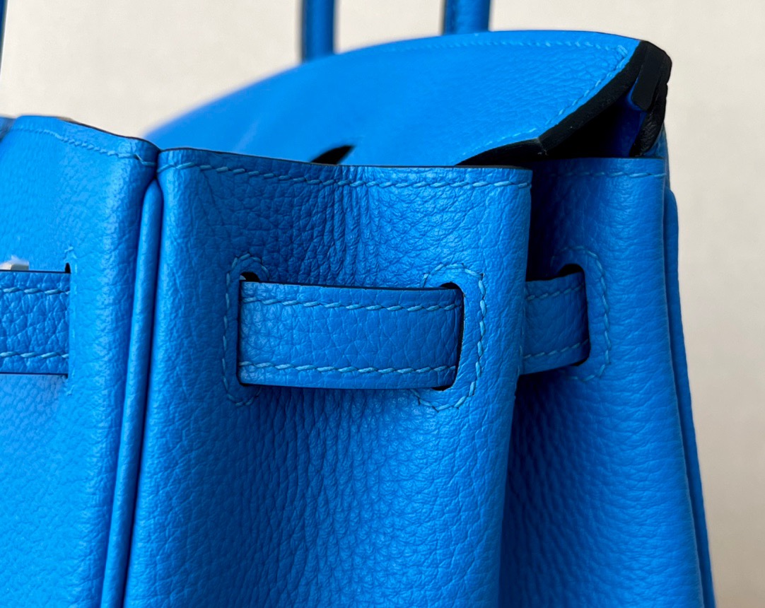 Hermes Birkin #T7 Blue hydra  25-35cm TOGO