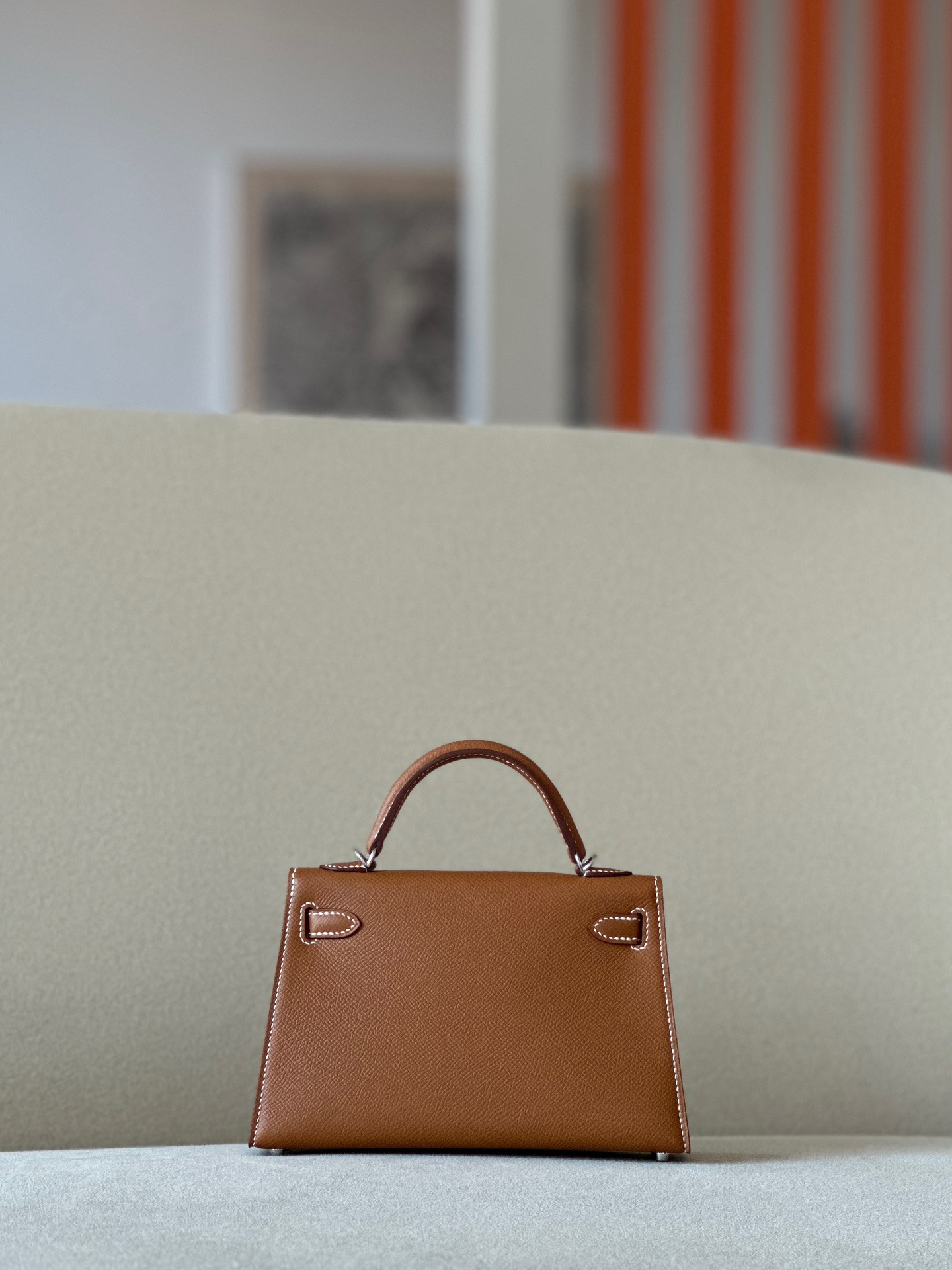 Hermes Mini Kelly #37 Gold Epsom