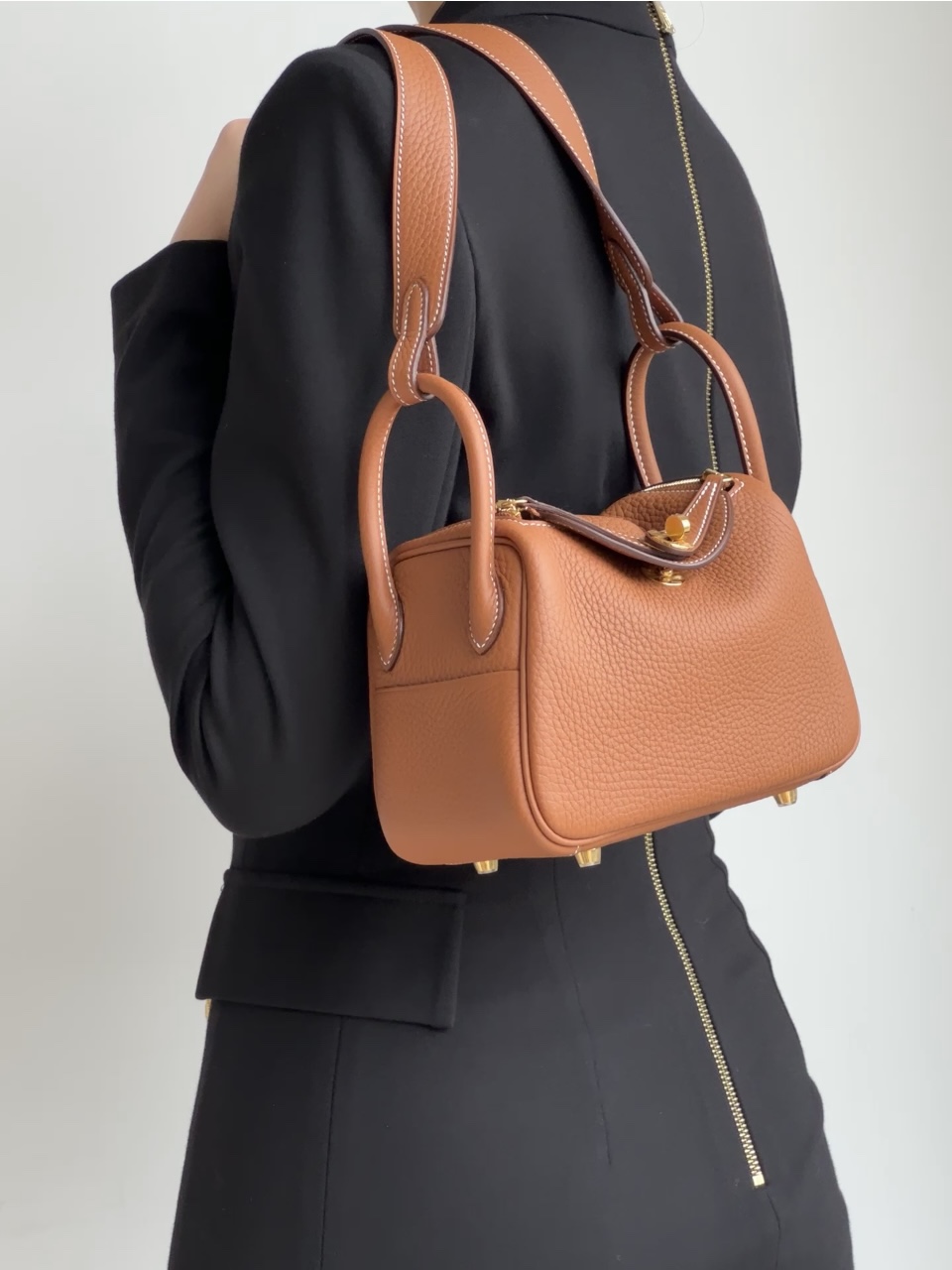 Hermes Lindy #37 Gold 19-26cm Togo