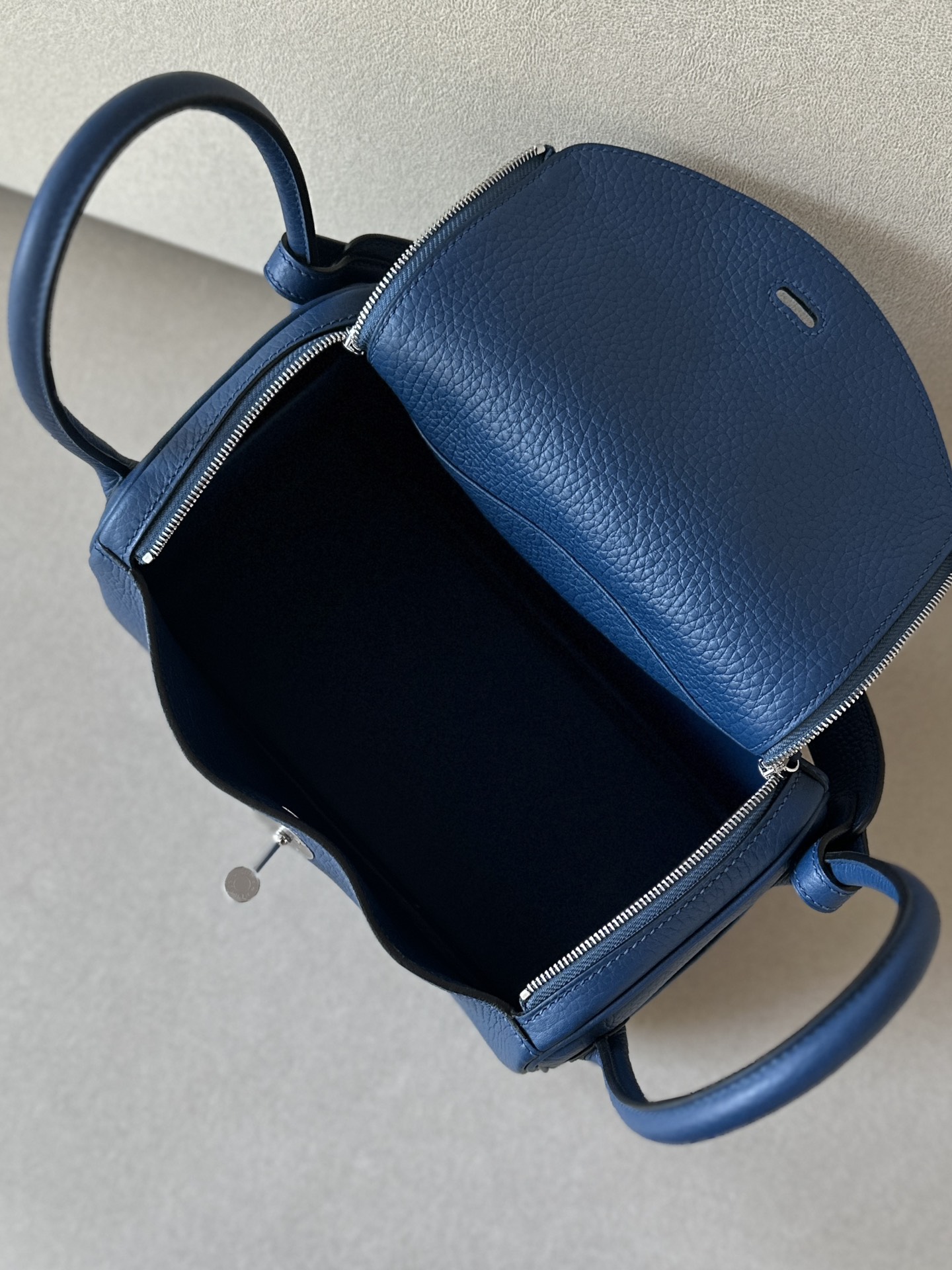 Hermes Lindy #73 Blue Sapphire 19-26cm Togo