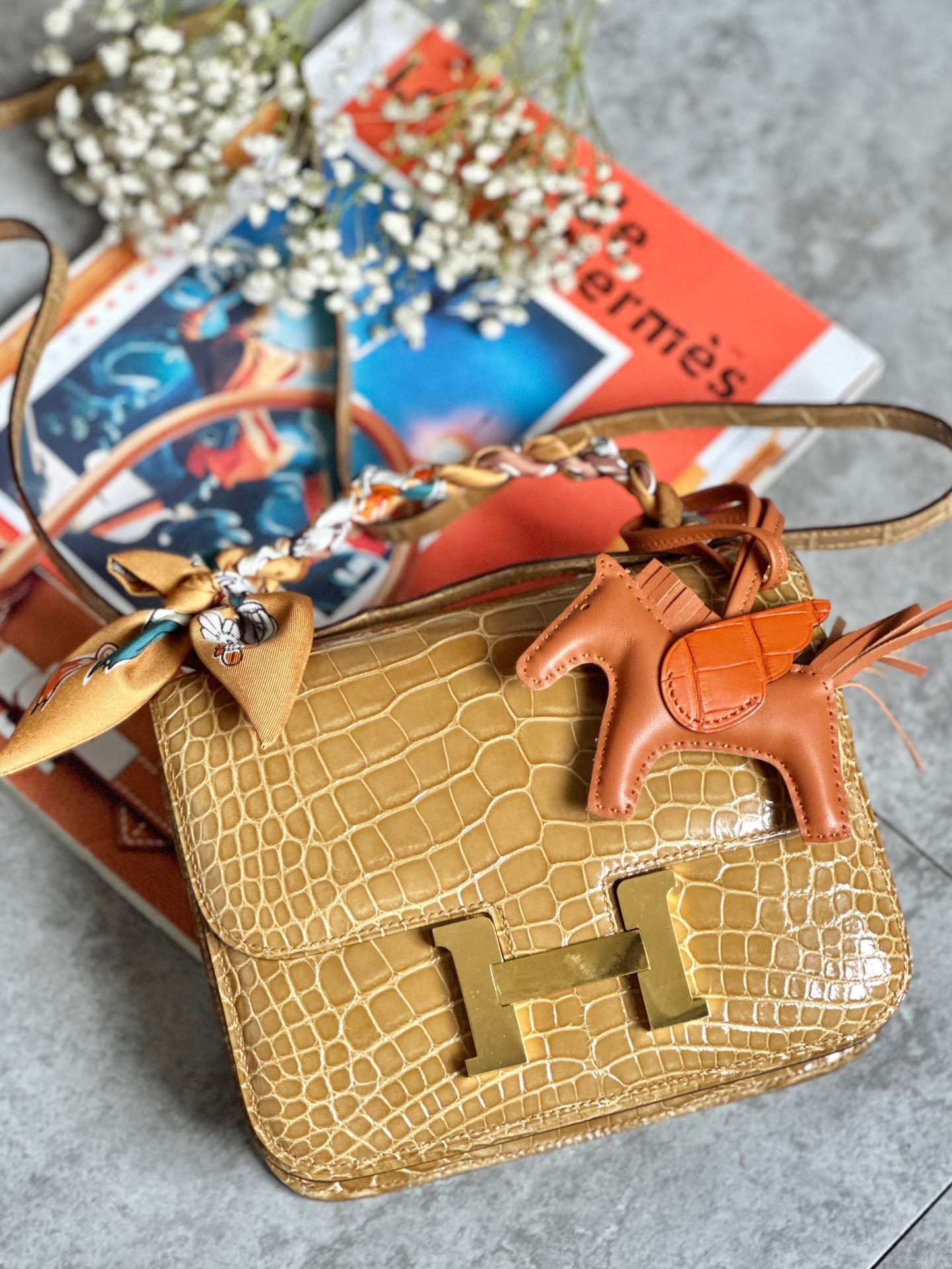 Crocodile skin Constance  #0M Chai 19-24cm