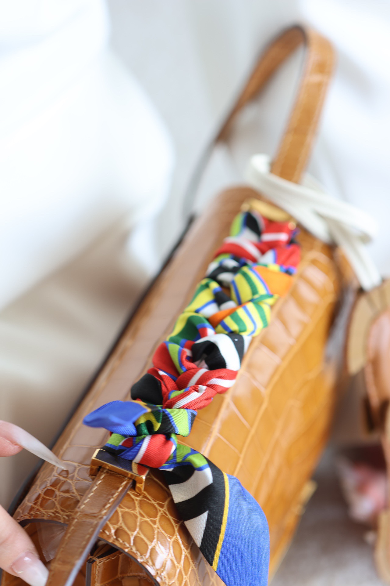 Crocodile skin Constance #37 Gold 19-24cm