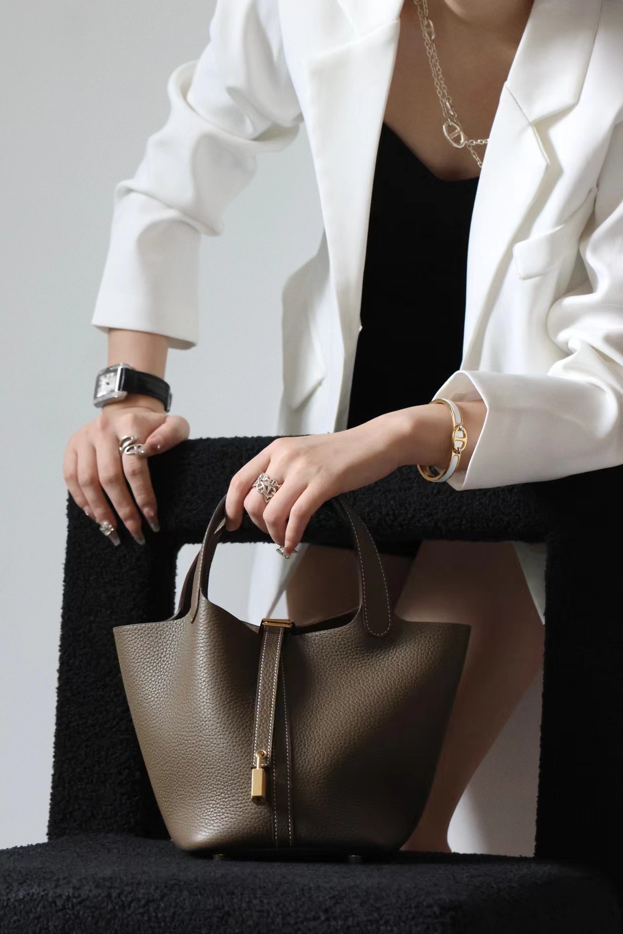 Hermes Picotin #18 Etoupe 18-22cm TOGO