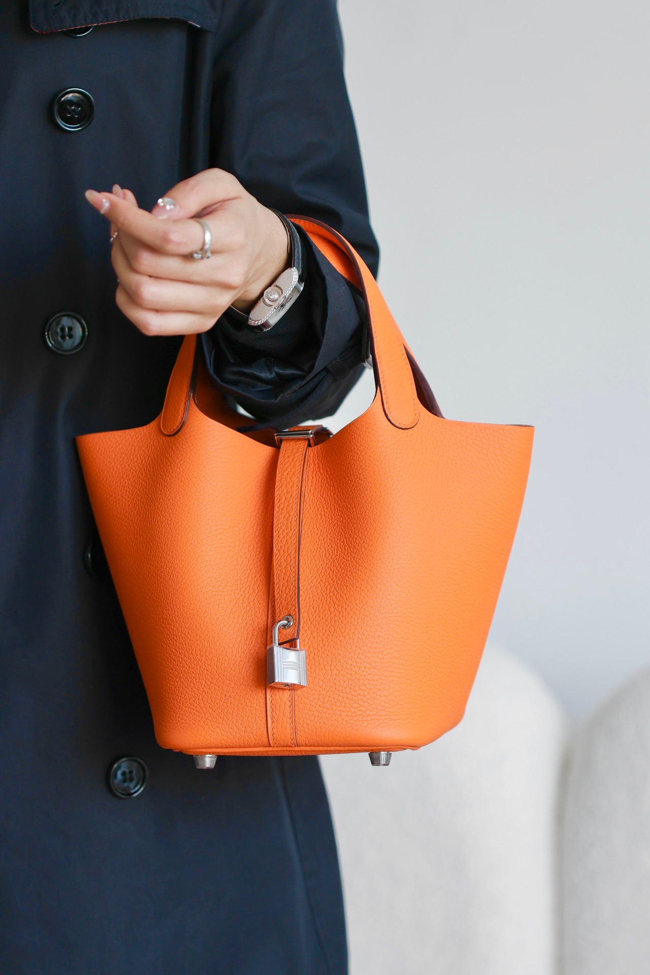 Hermes Picotin #93 Orange 18-22cm TOGO