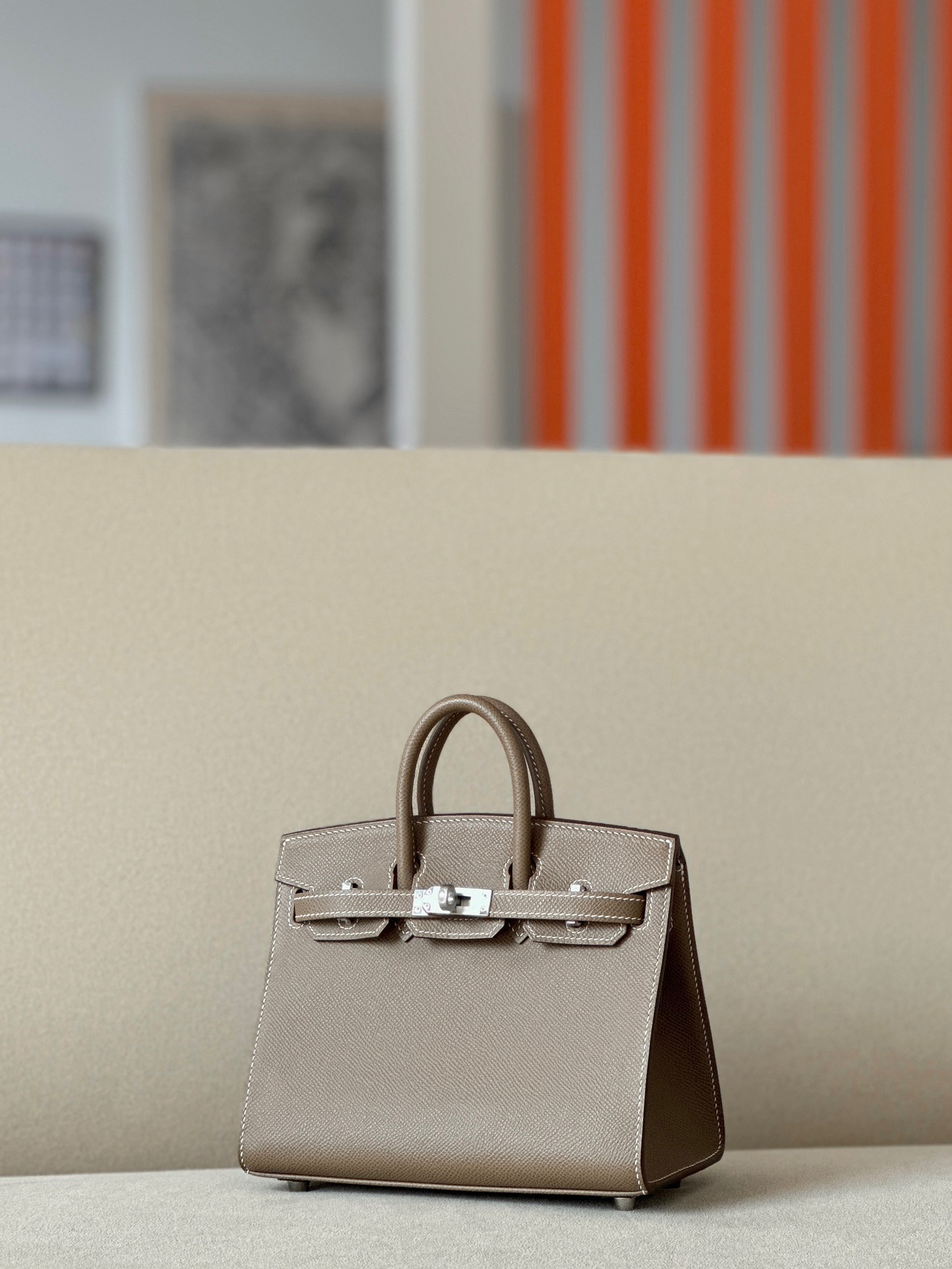 Hermes Birkin #18 Etoupe 25-30 Espom