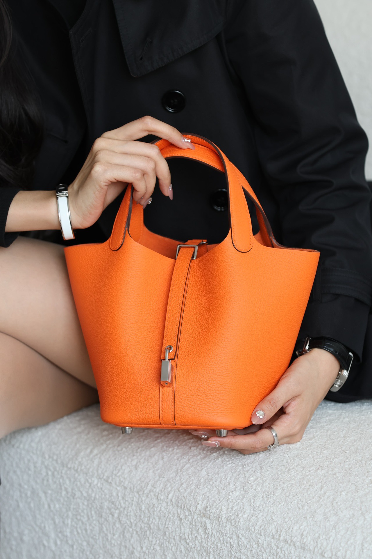 Hermes Picotin #93 Orange 18-22cm TOGO