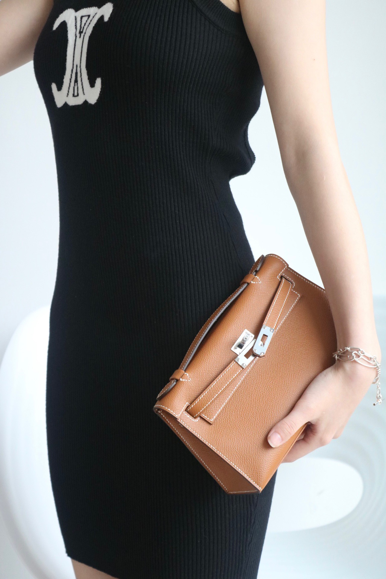 Hermes Kelly #37 Gold 22cm Epsom