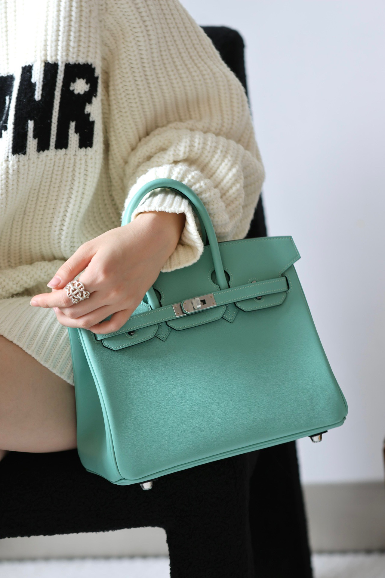 Hermes Birkin #3P Blue Aroll 25-35cm Switf