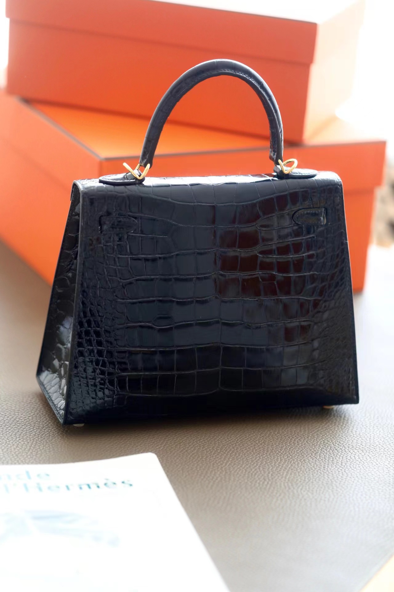 Crocodile skin Kelly #89 Nolr 25-30cm